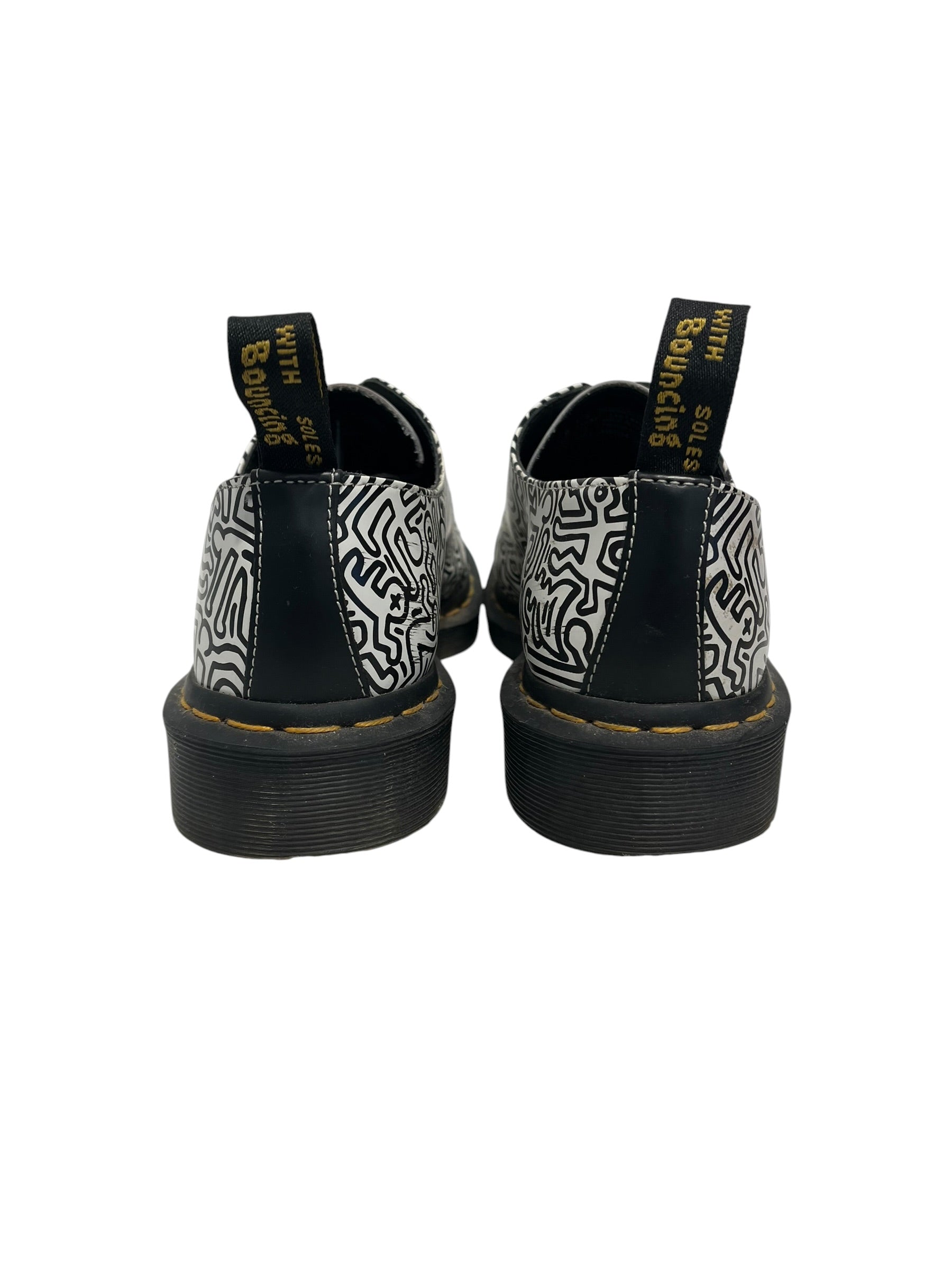 Dr.Martens/Loafers/US 7/All Over Print/Leather/WHT/KEITH HARING OXFORDS view 3