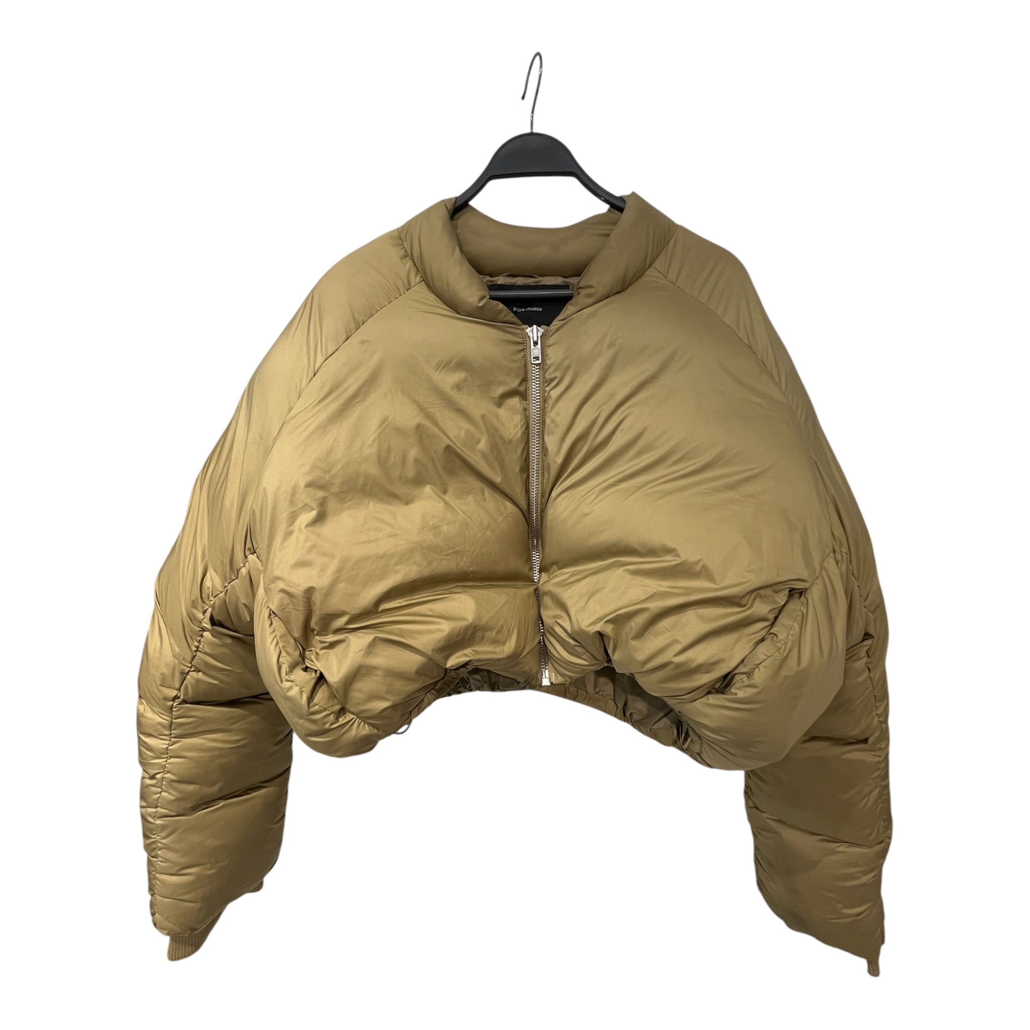 entire studios/Puffer Jkt/XL/Nylon/KHK/Double Breasted/cropped puffer jkt view 1