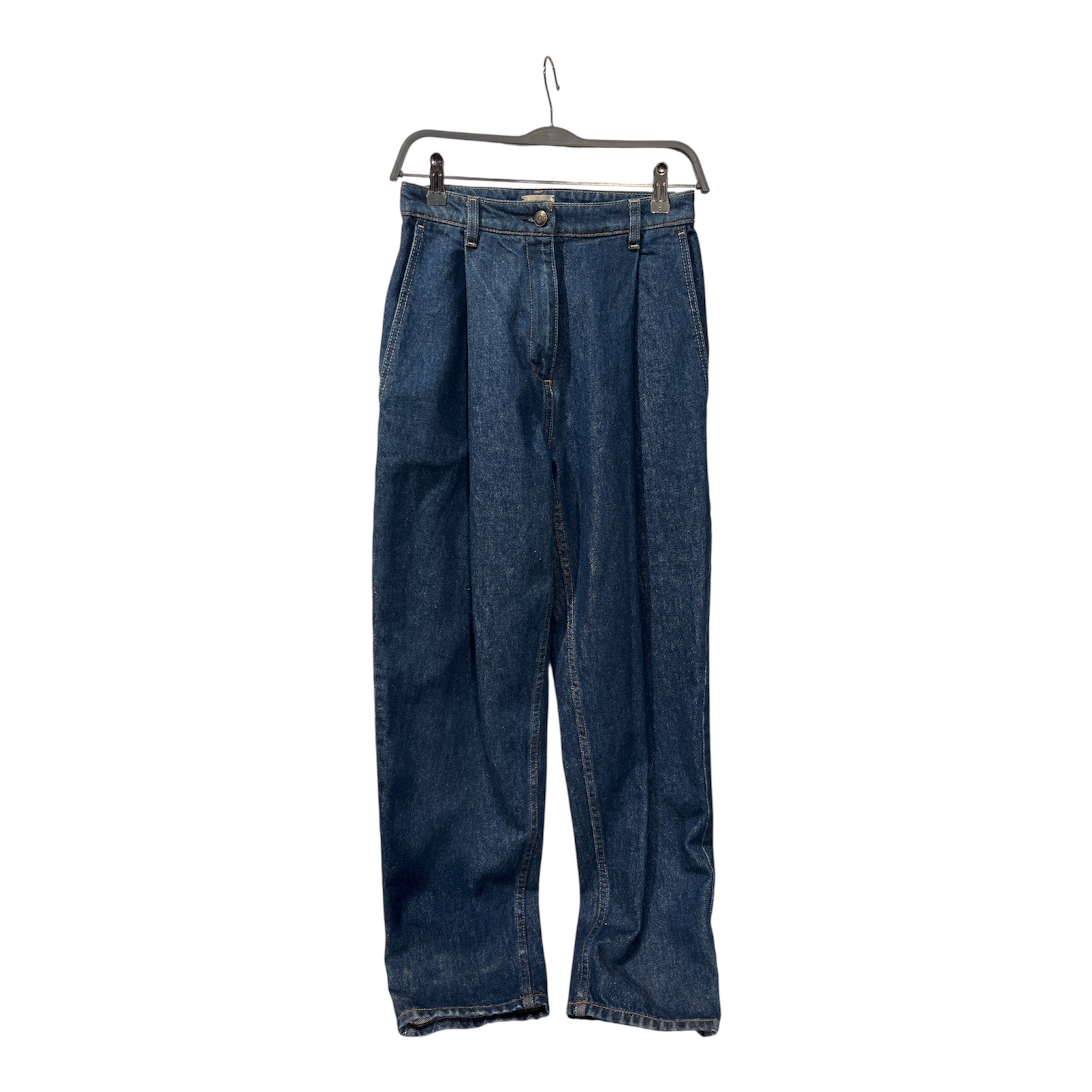 Magda Butrym/Wide Leg Pants/36/Denim/NVY/High-waisted/ view 1