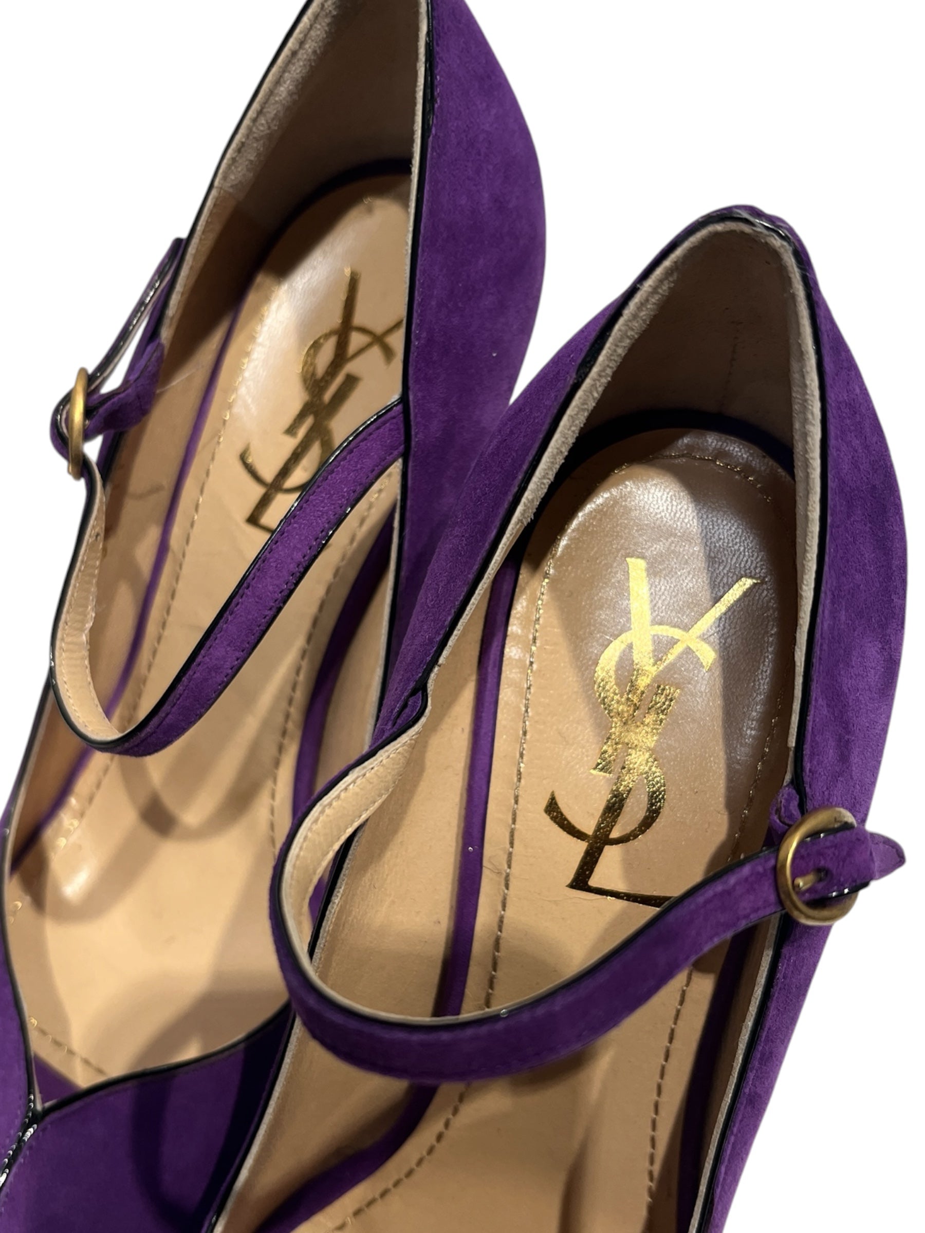 YVES SAINT LAURENT/Heels/EU 37/Suede/PPL/TRIBUTE 105 BPUMP view 3