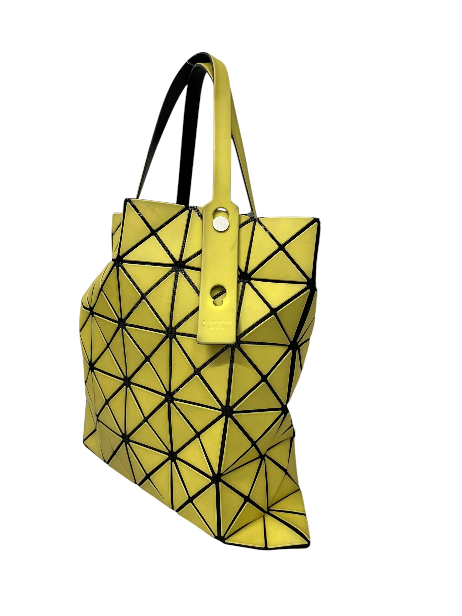 BAO BAO ISSEY MIYAKE/Tote Bag/YEL/RUBBER & MESH GEOMETRIC TOTE view 3