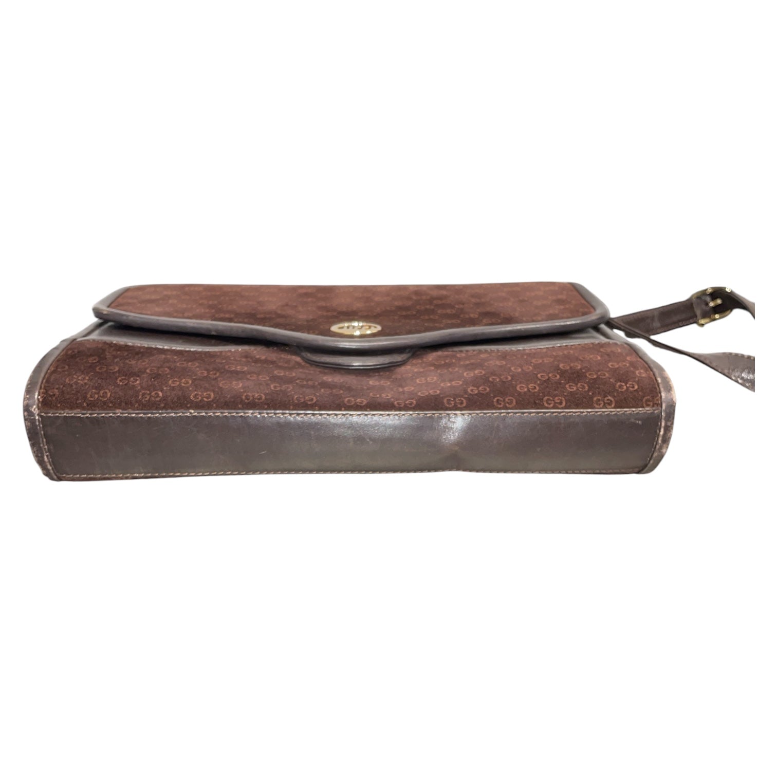GUCCI/Cross Body Bag/Monogram/Suede/BRW/044/256/113 view 4