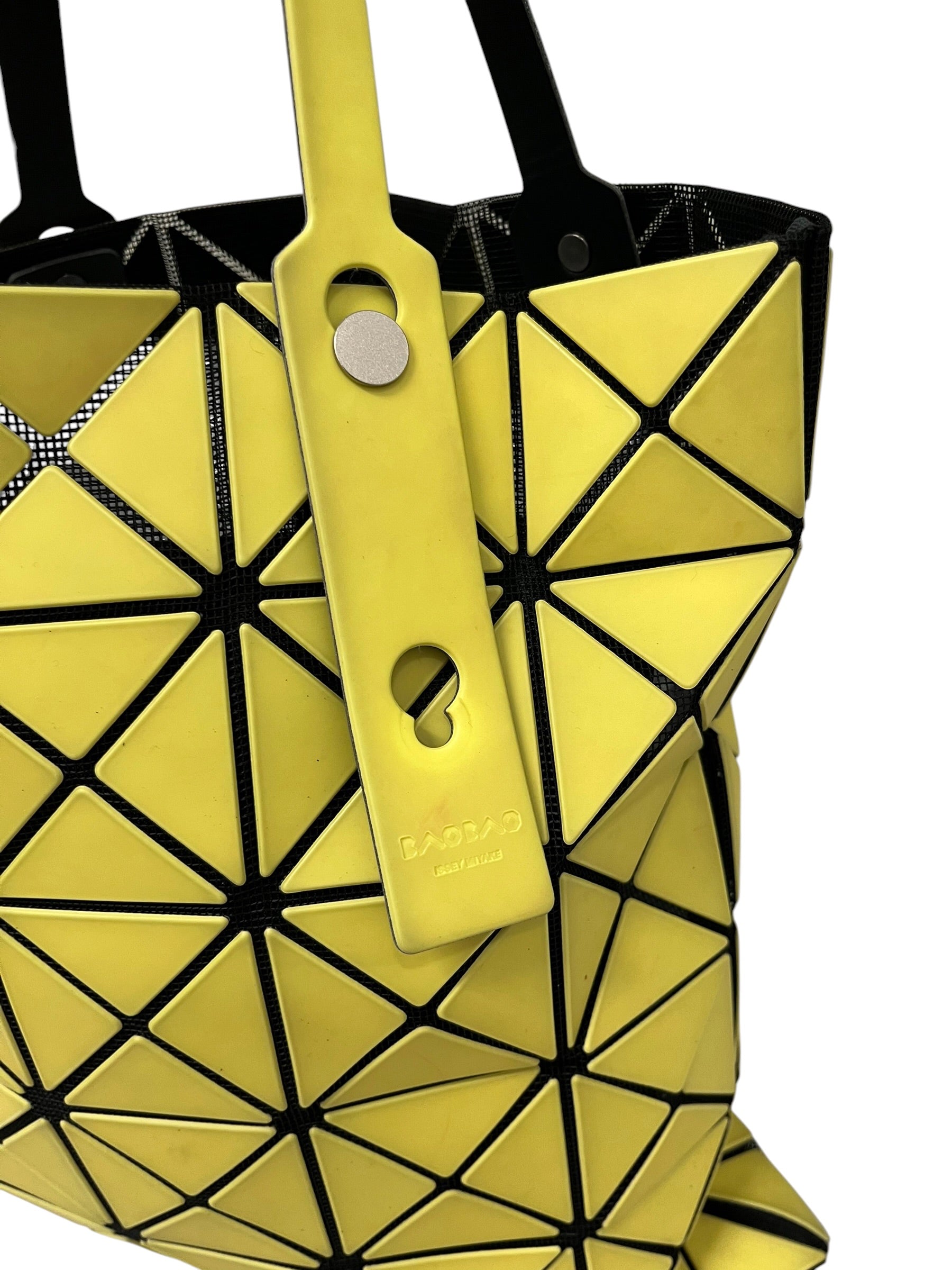 BAO BAO ISSEY MIYAKE/Tote Bag/YEL/RUBBER & MESH GEOMETRIC TOTE view 6