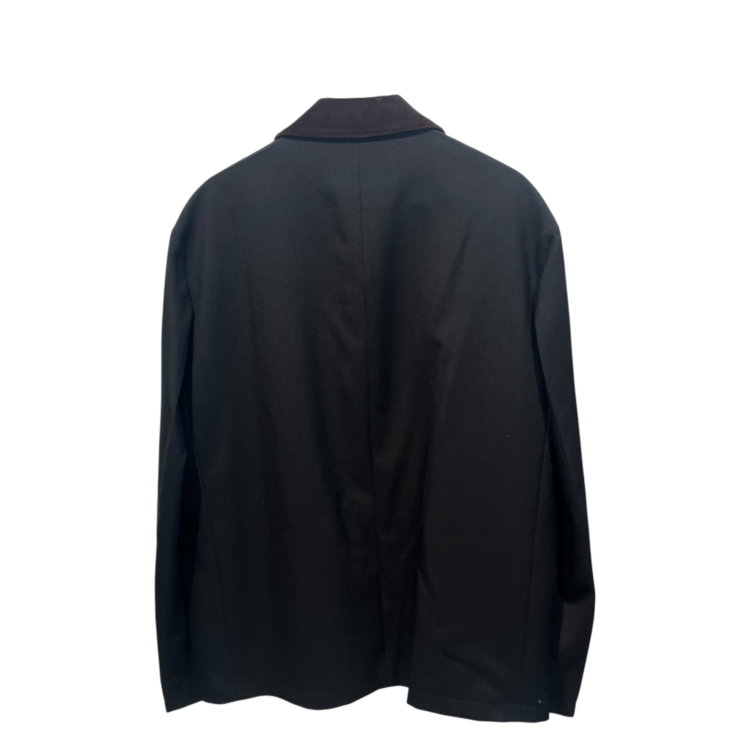 MARNI/Jacket/52/Cotton/BLK/MARNI BRWN FELT COLLAR view 2