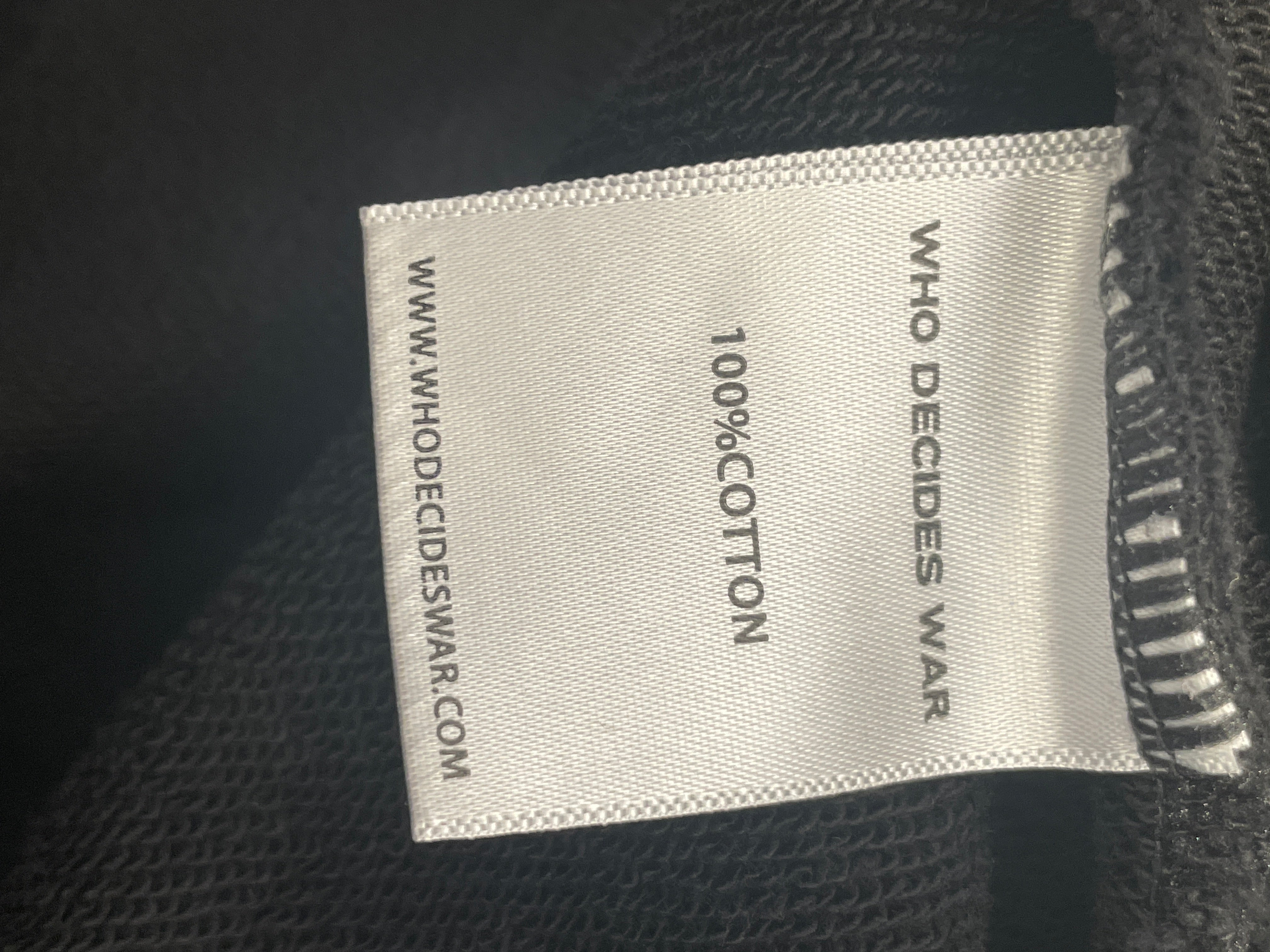 WHO DECIDES WAR/Hoodie/XL/Glitter/Cotton/BLK/Oversize/ view 4