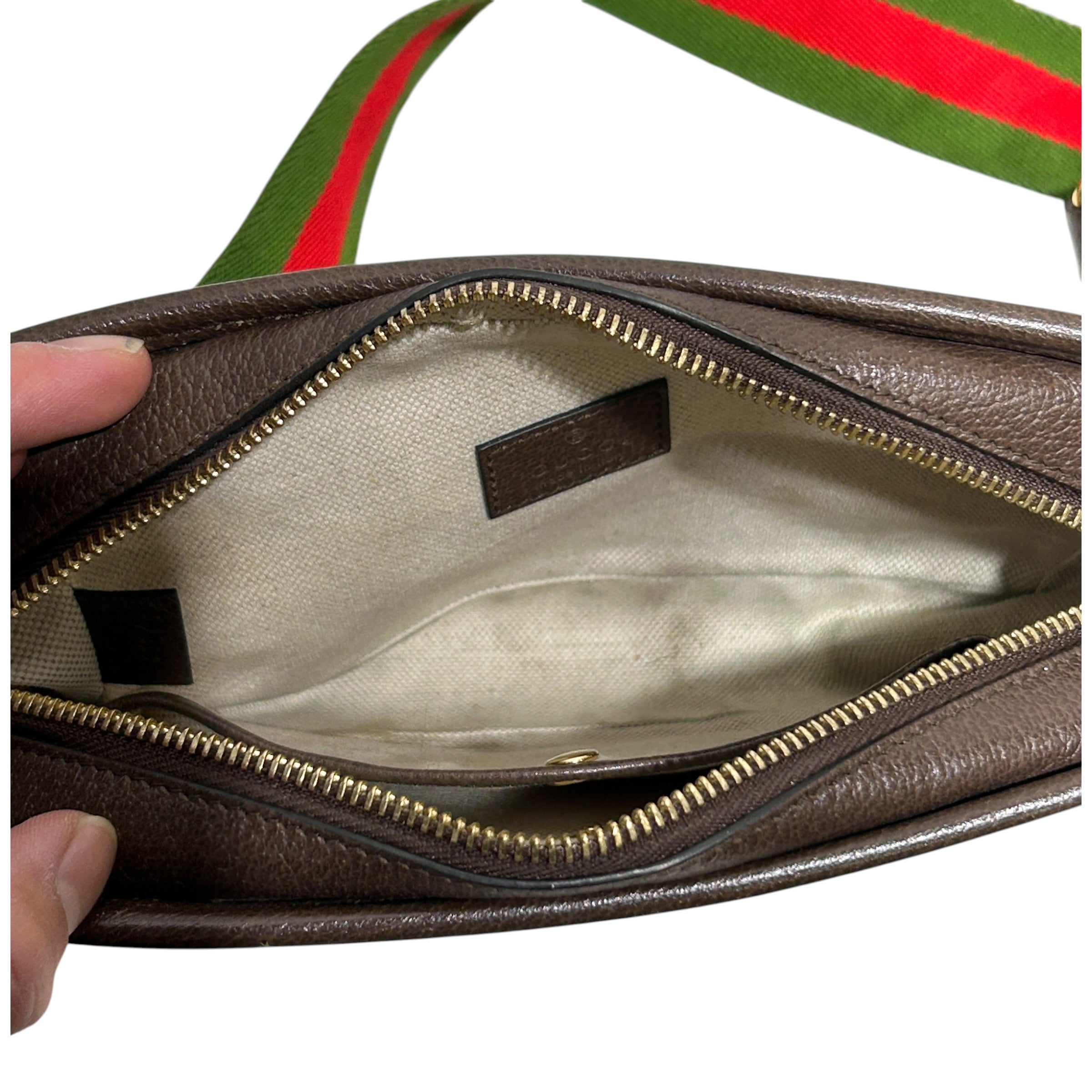 GUCCI/Cross Body Bag/Monogram/Leather/BRW/CANVAS JUMBO GG view 3