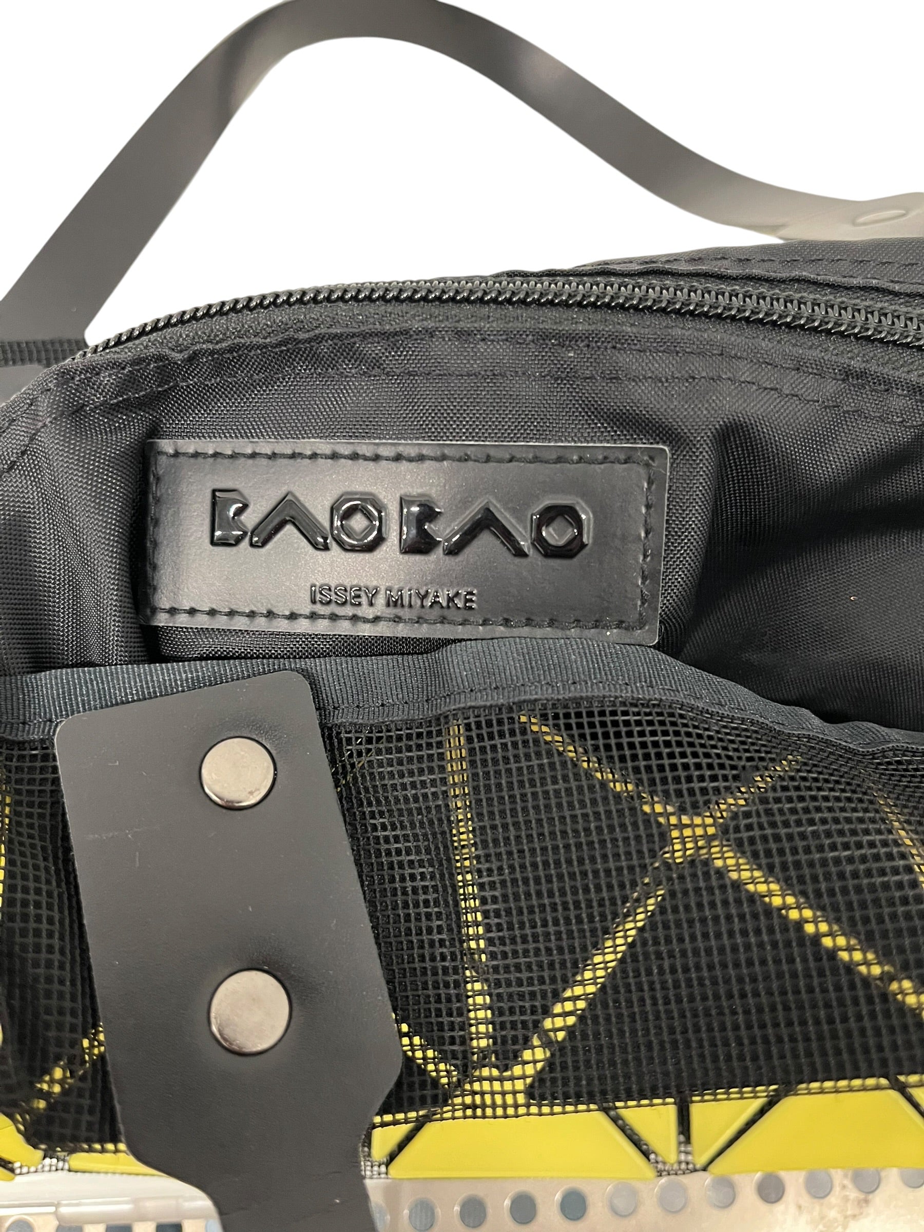 BAO BAO ISSEY MIYAKE/Tote Bag/YEL/RUBBER & MESH GEOMETRIC TOTE view 4