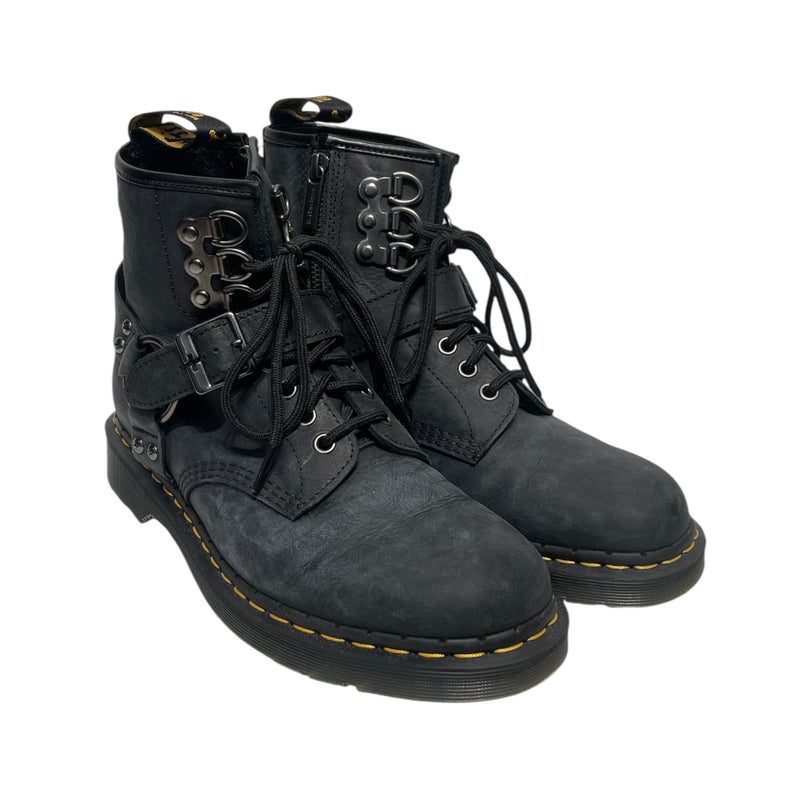 Dr.Martens/Biker Boots/US 8/Leather/BLK/1480 hdw
