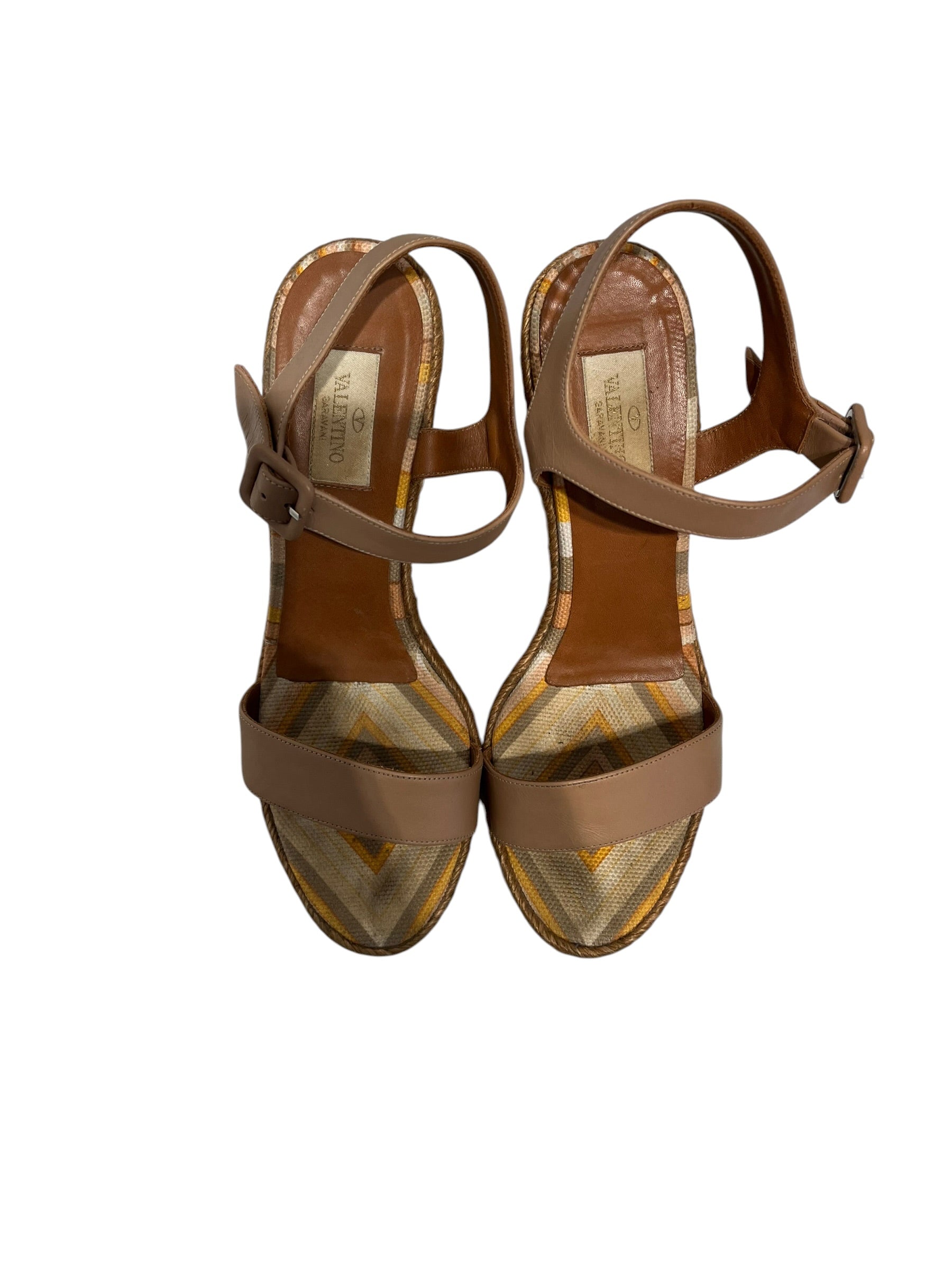 VALENTINO/Heels/EU 39/Stripe/BEG/PINK ORANGE view 4