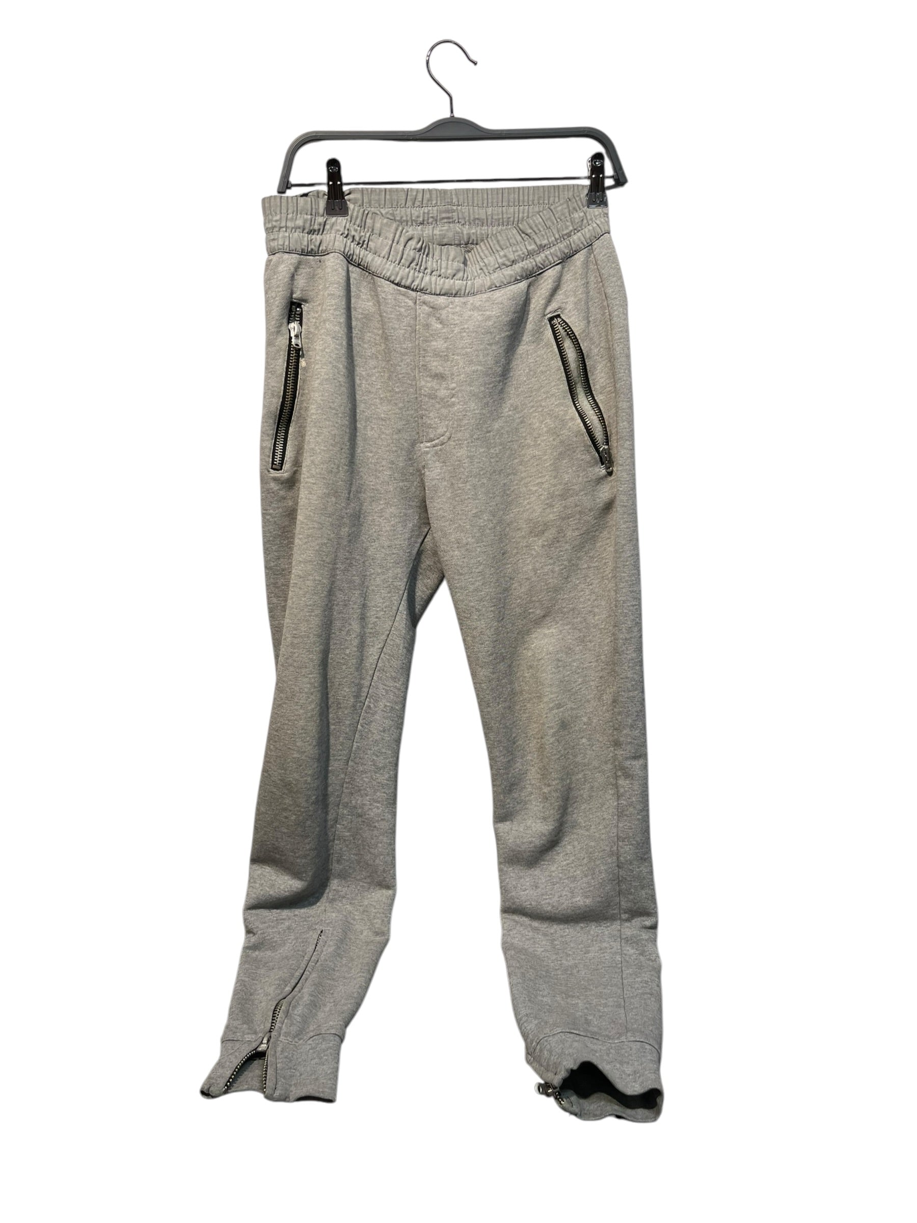 FEAR OF GOD/Pants/S/Cotton/GRY/FOUR ZIPPER TRACK/SWEAT view 1