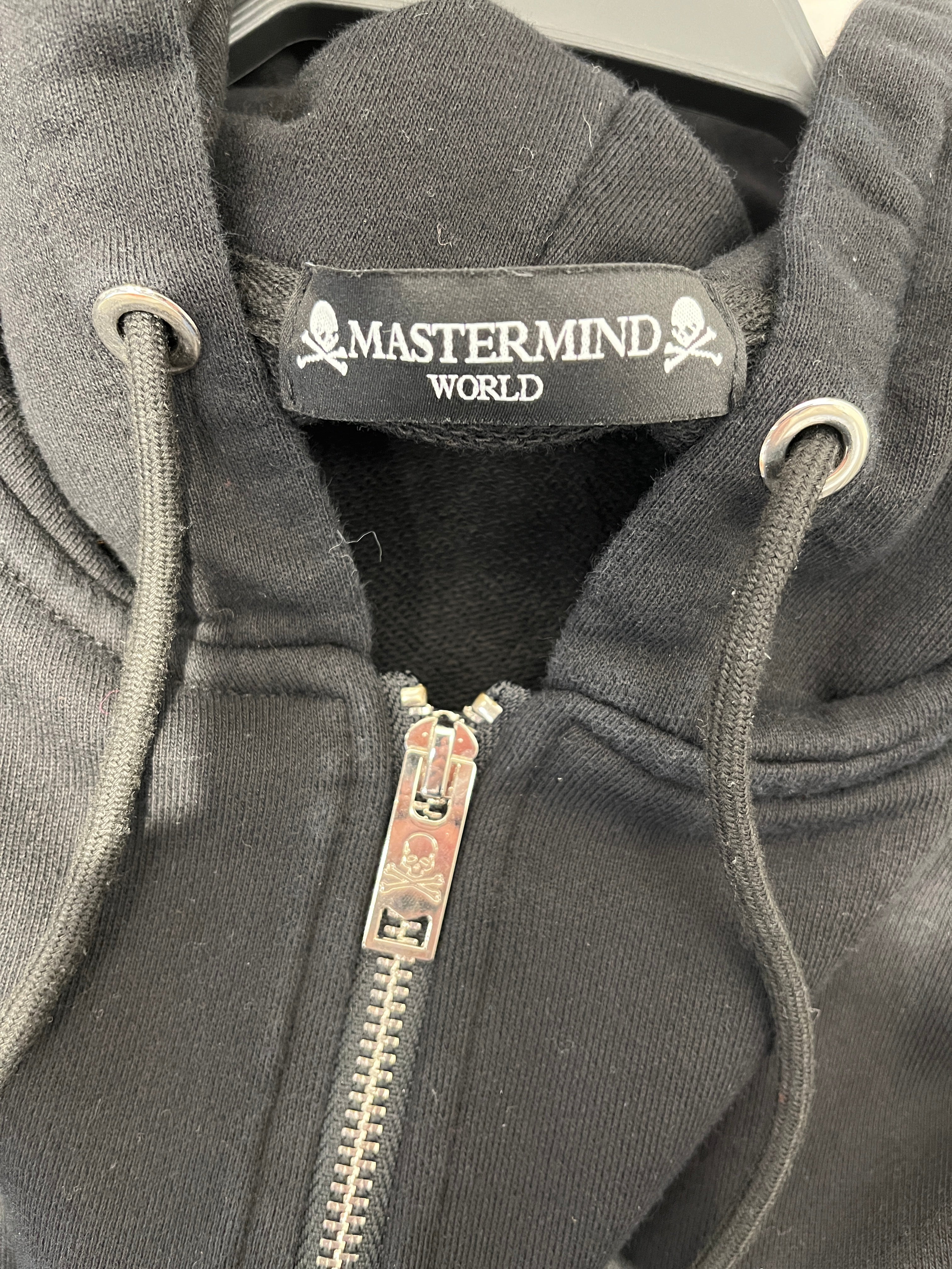 mastermind JAPAN/Zip Up Hoodie/M/Glitter/Cotton/BLK/Glitter Mastermind World Skull view 3