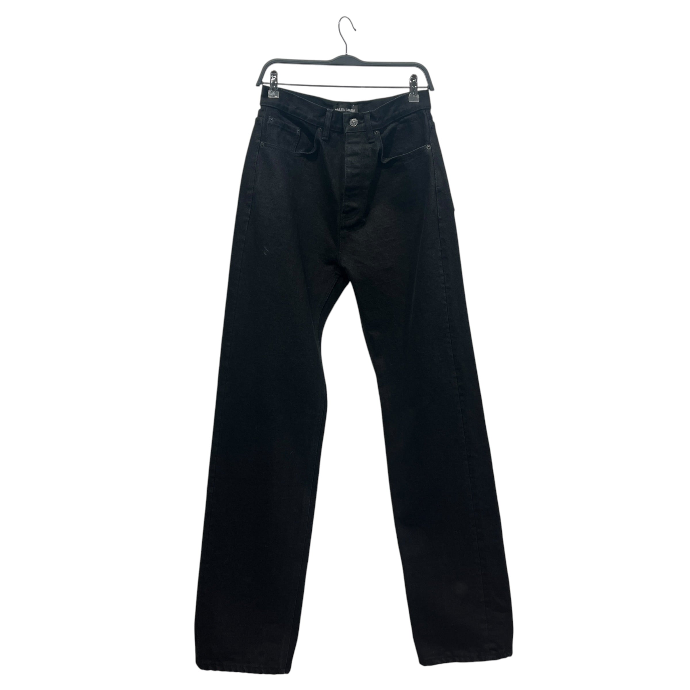 BALENCIAGA/Straight Pants/30/Polyester/BLK/Button Fly/Garde-Robe view 1