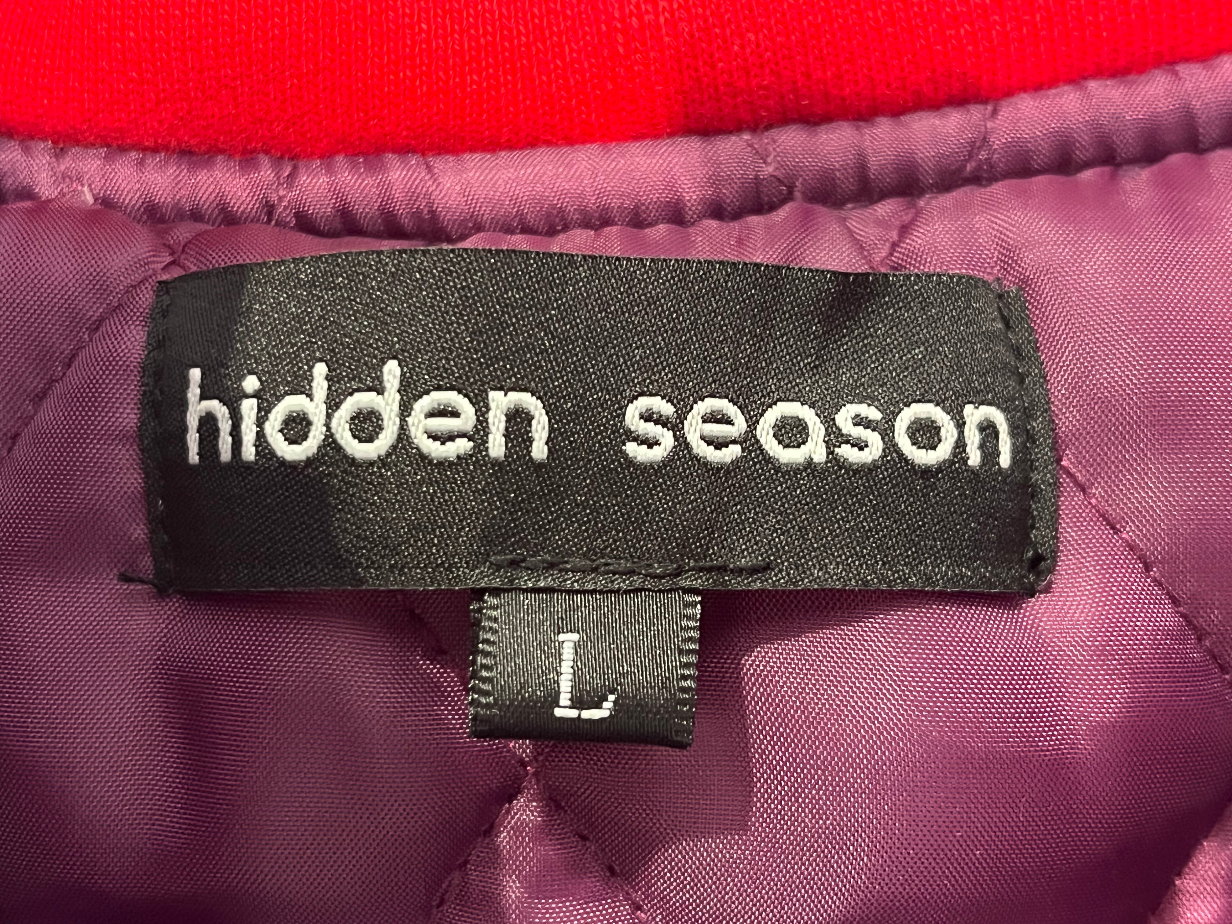 Hidden Season/Puffer Jkt/L/Nylon/PPL/Double Breasted/bomber jkt view 3
