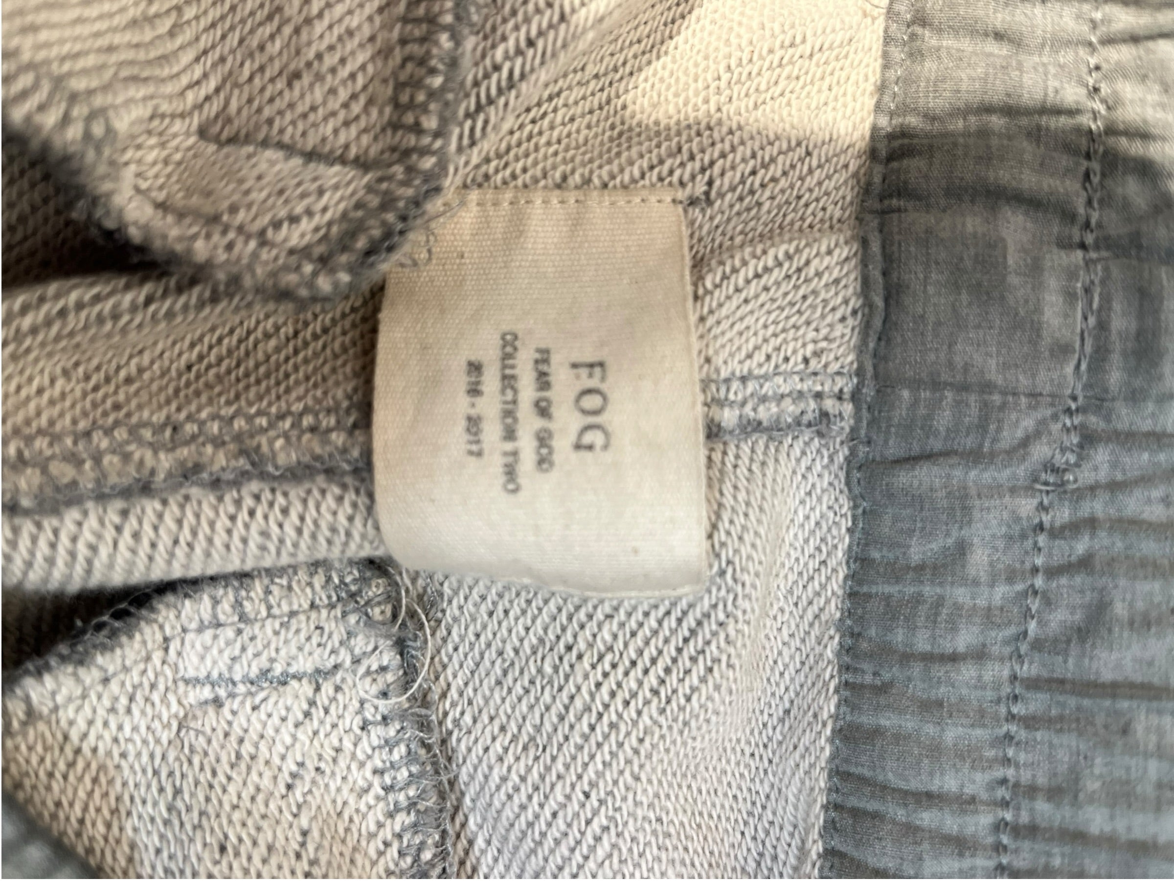 FEAR OF GOD/Pants/S/Cotton/GRY/FOUR ZIPPER TRACK/SWEAT view 5