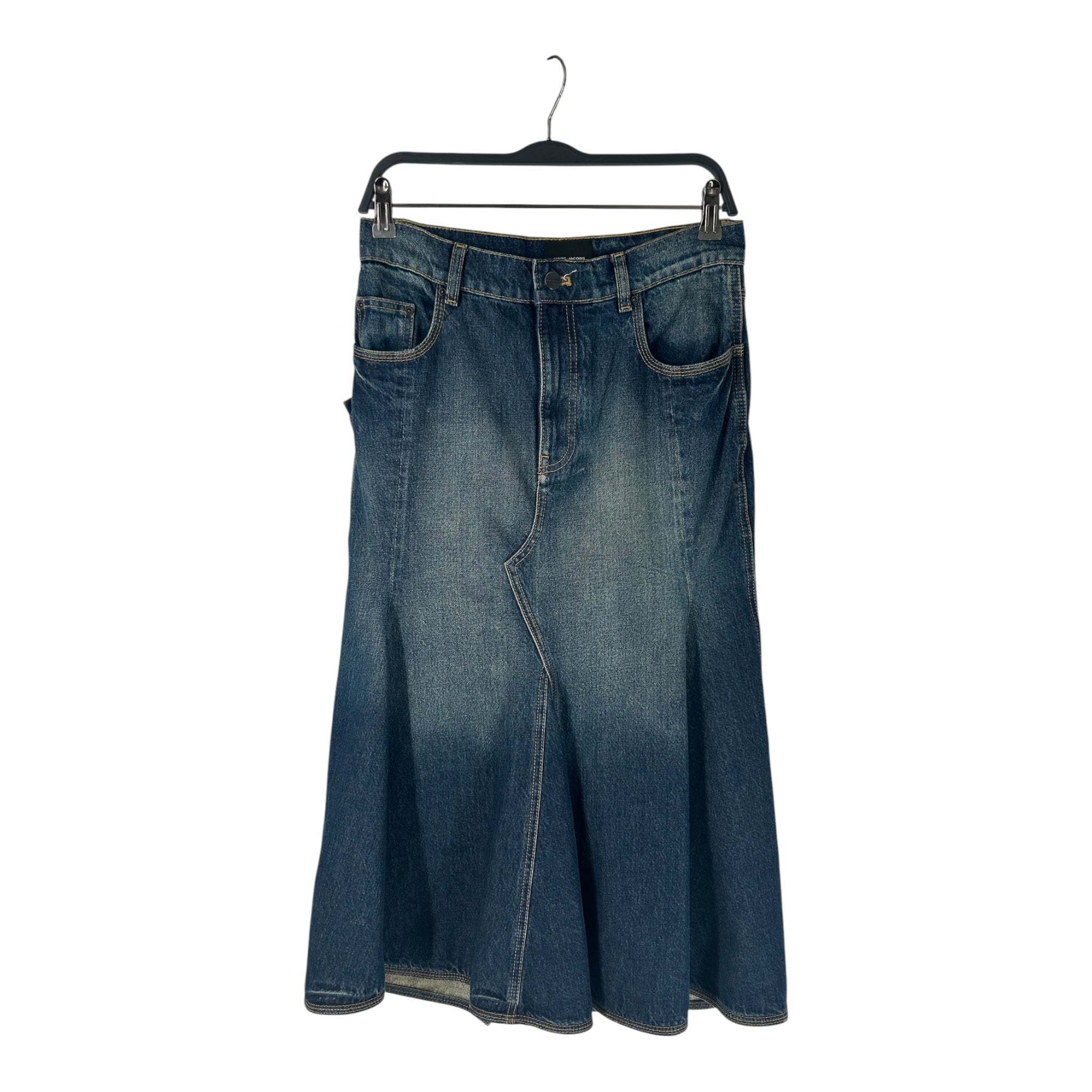 MARC JACOBS/Long Skirt/25/Denim/NVY/Flare/FLARED TAIL FADED BLUE view 1