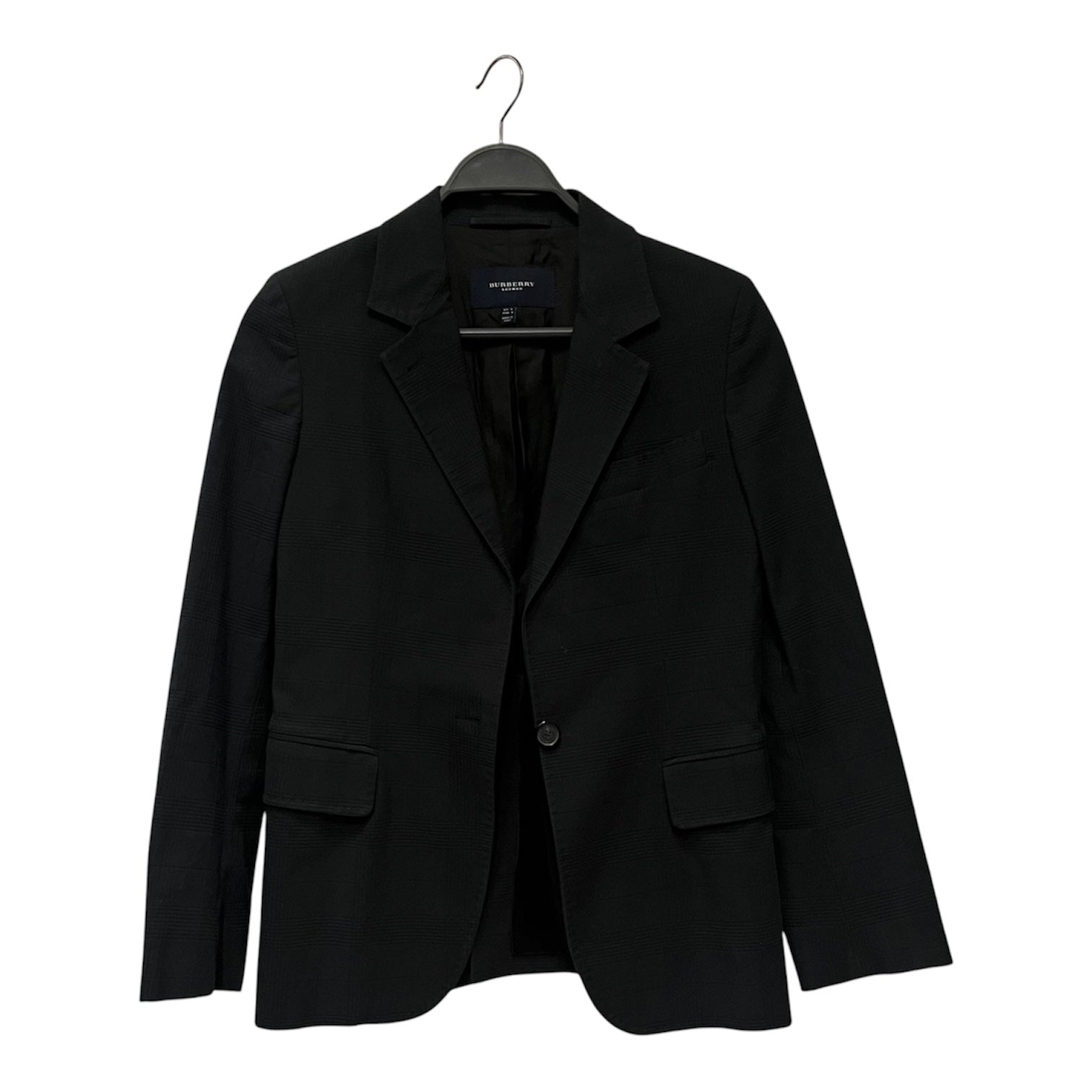 BURBERRY LONDON/Tailored Jkt/6/Plaid/Cotton/NVY/ view 1