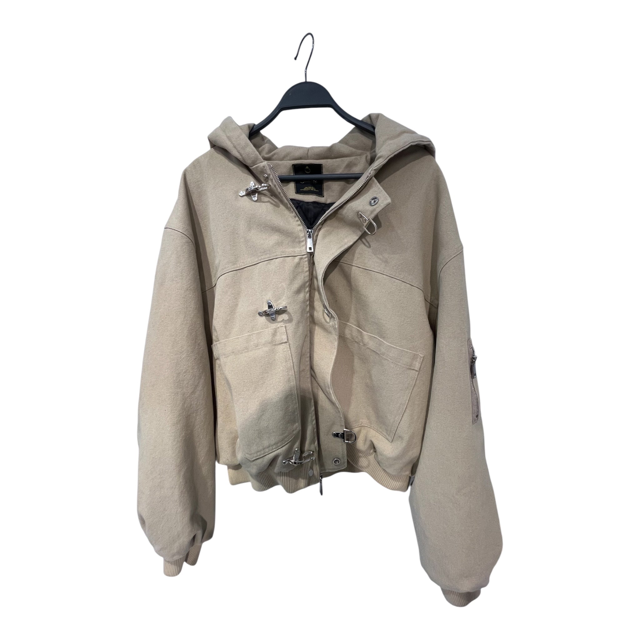 SHINZO/Denim Jkt/L/Denim/BEG/FIREMAN CLASP view 1