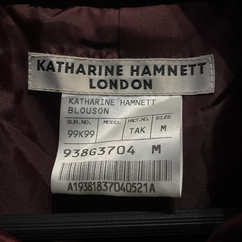 KATHARINE HAMNETT LONDON/Leather Jkt/M/Leather/RED/938g3704