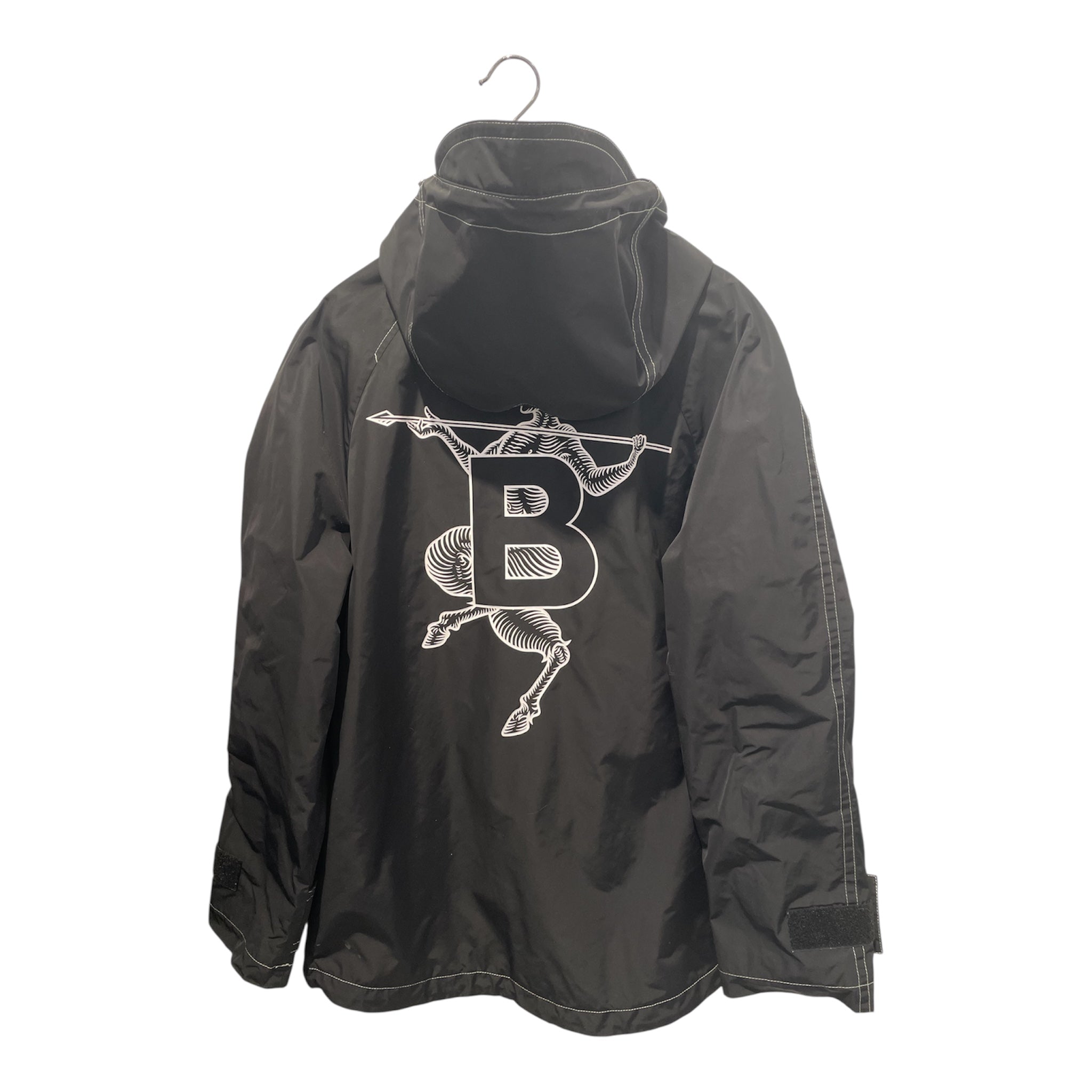 BURBERRY LONDON/Windbreaker/XXS/Nylon/BLK/SSENSE BURBERRY B ON BACK view 2