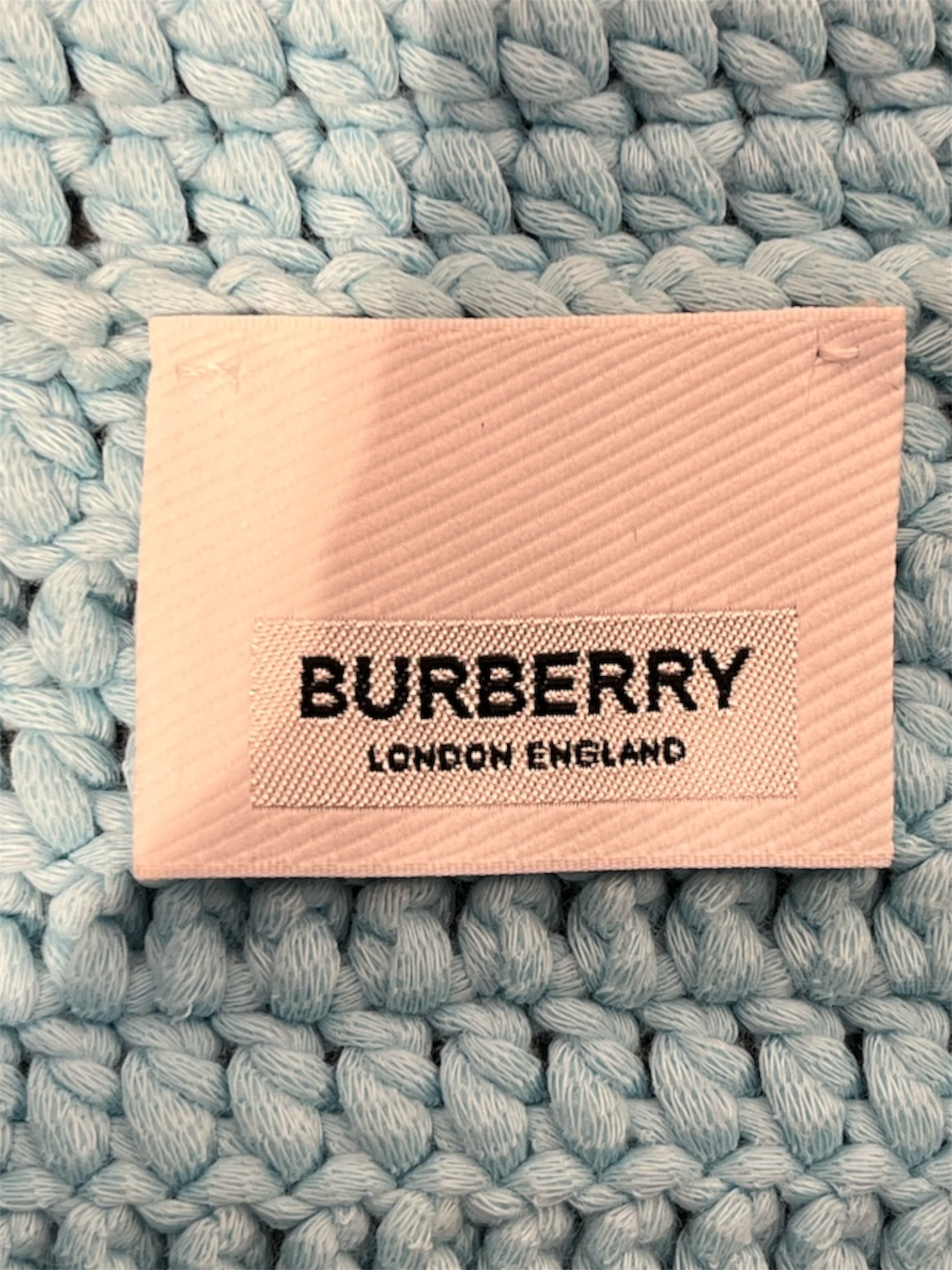 BURBERRY LONDON/Heavy Sweater/M/Cotton/BLU/CROPPED KNIT BLAZER 4 POCKET view 3