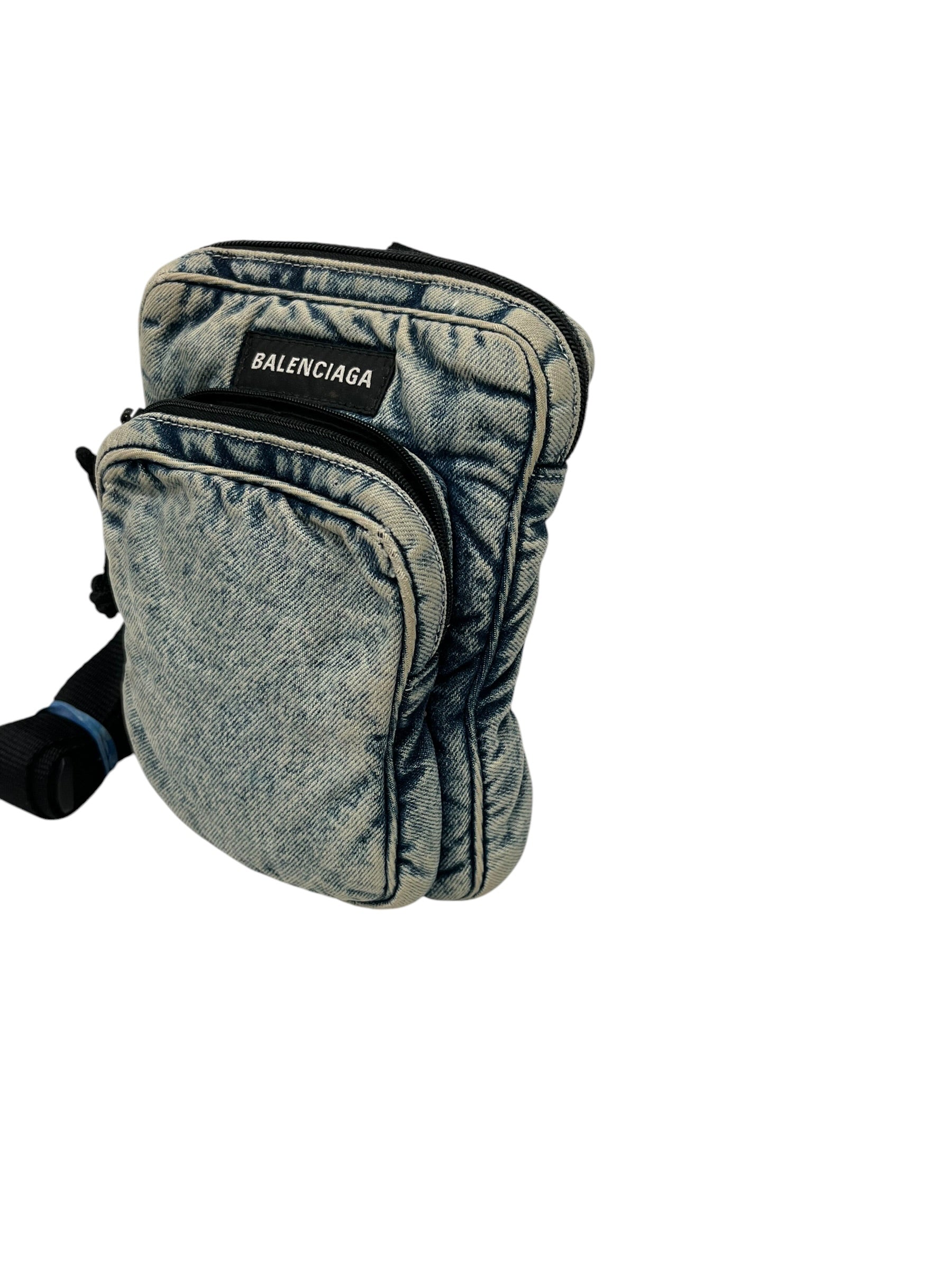 BALENCIAGA/Bag/Denim/BLU/EXPLORER SHOULDER BAG view 3