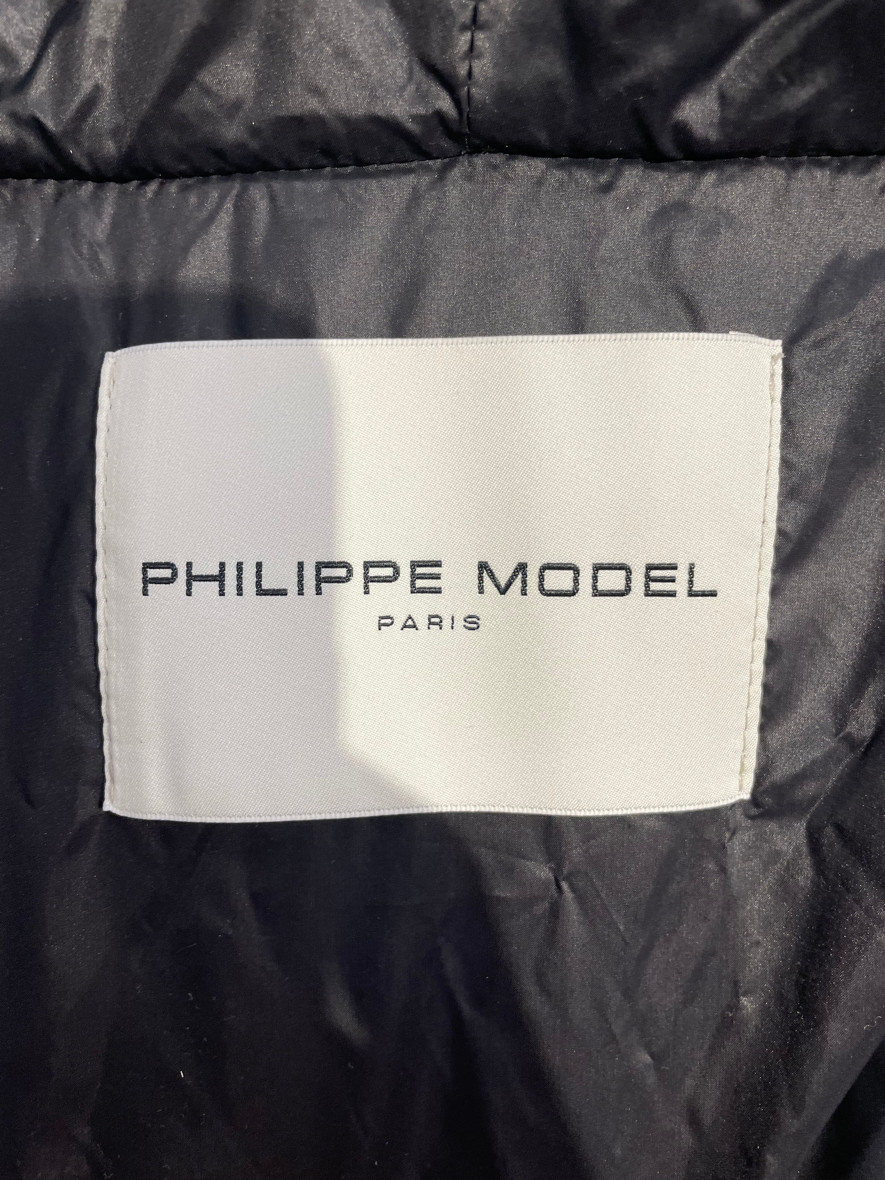 PHILIPPE MODEL/Coat/48/Polyester/BLK/puffer coat view 3