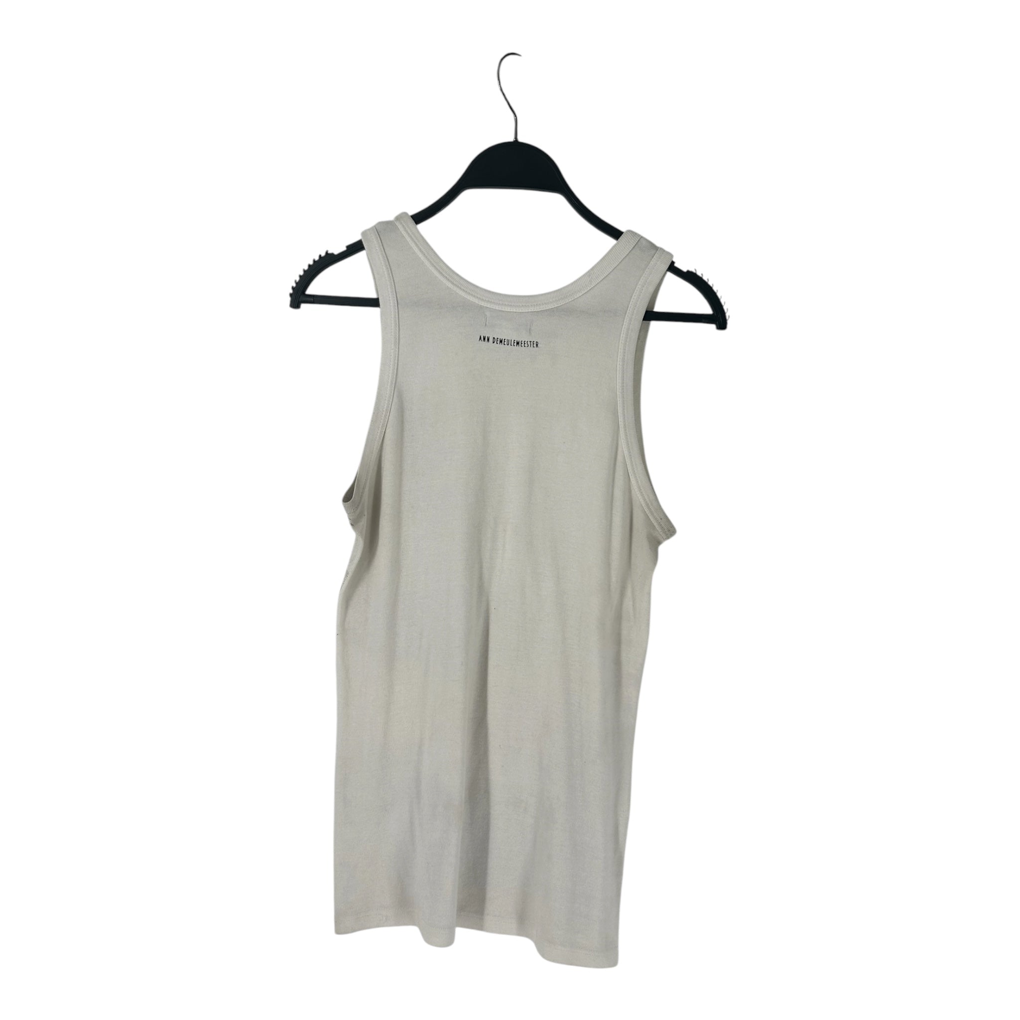 ANN DEMEULEMEESTER/T-Shirt/S/Cotton/WHT/HAND PAINTED RW view 2