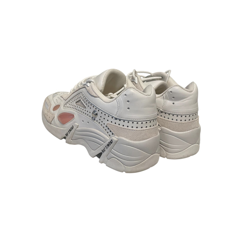 RAF SIMONS/Low-Sneakers/EU 44/Leather/WHT/pink accents