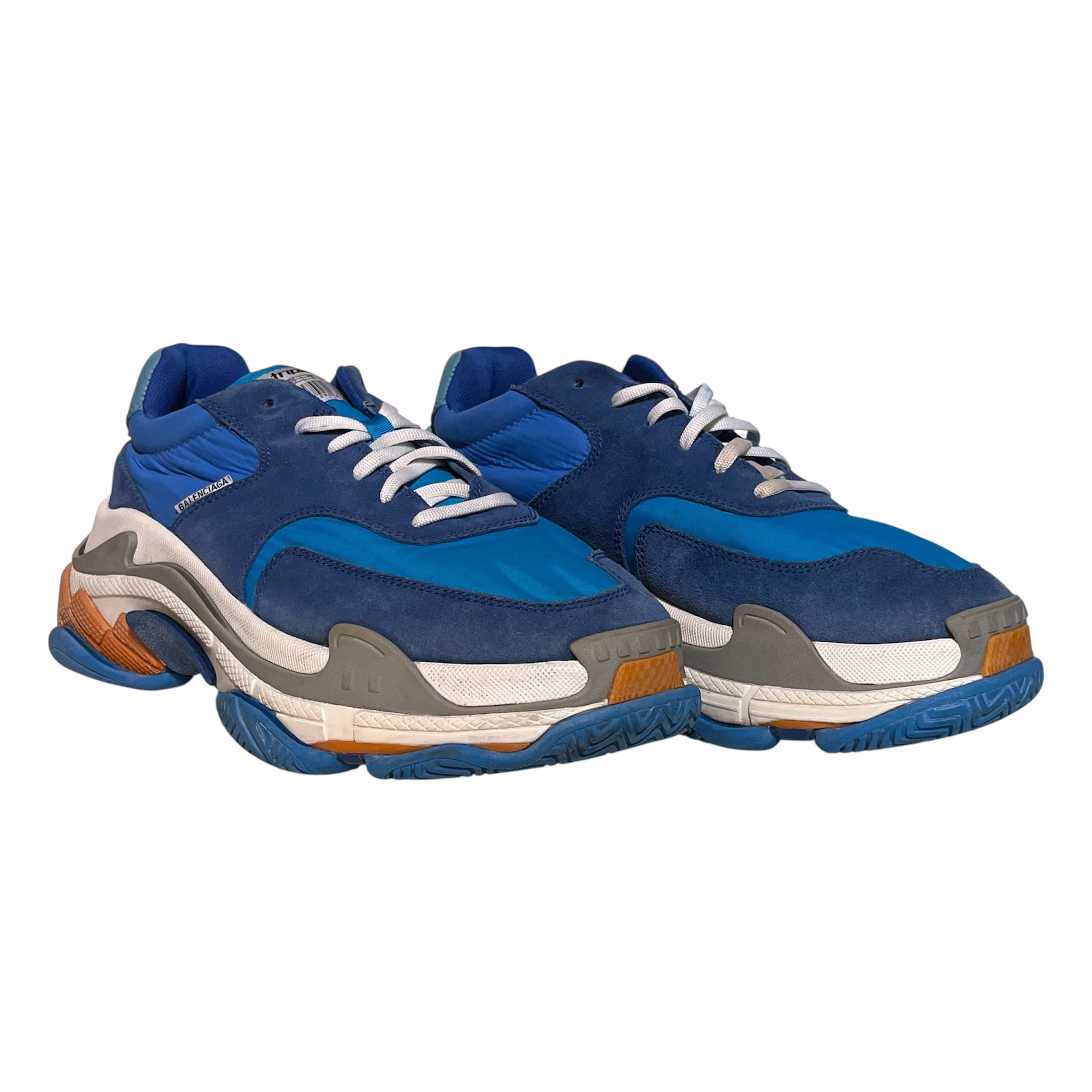 BALENCIAGA/Low-Sneakers/US 9/Nylon/BLU/NYLON TRIPLE S view 1