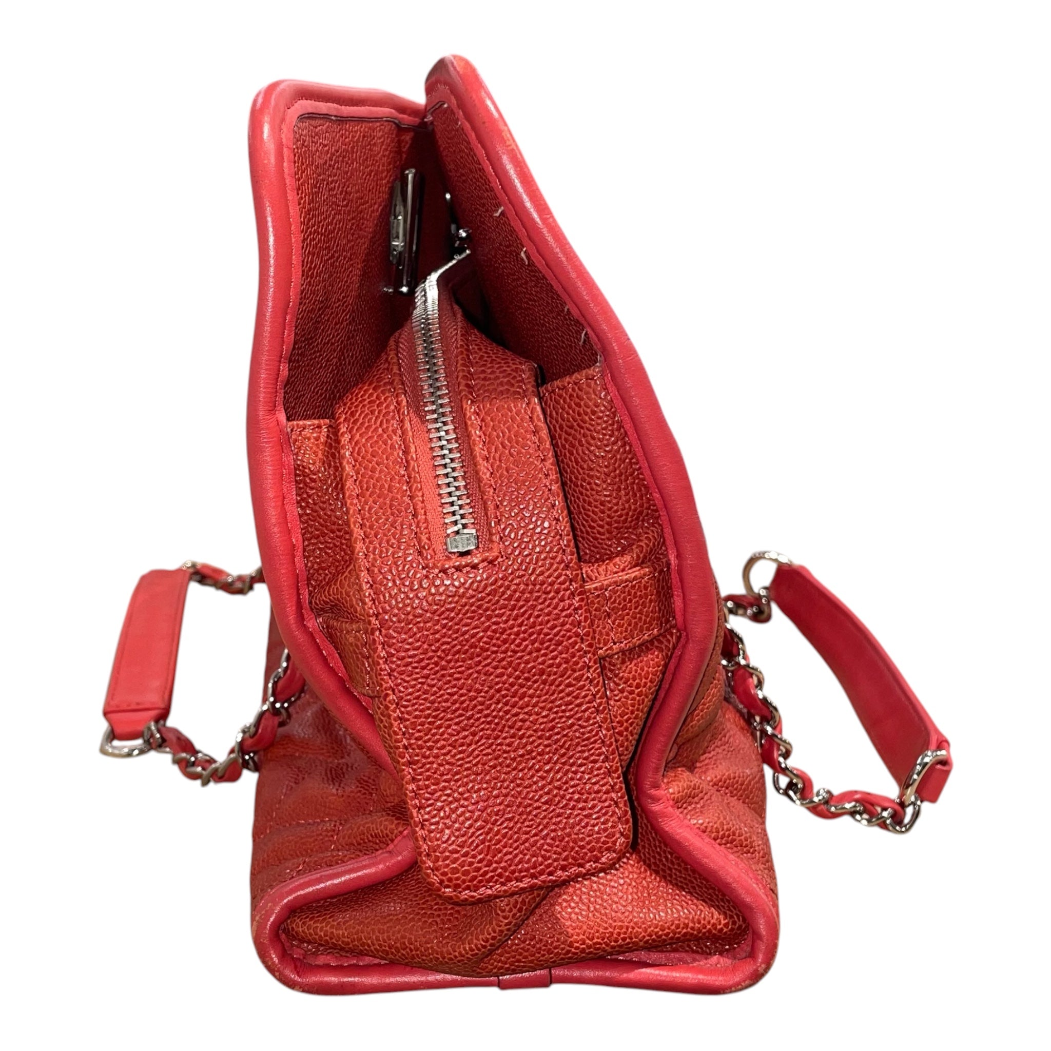 CHANEL/Tote Bag/Leather/RED/15749808 view 6