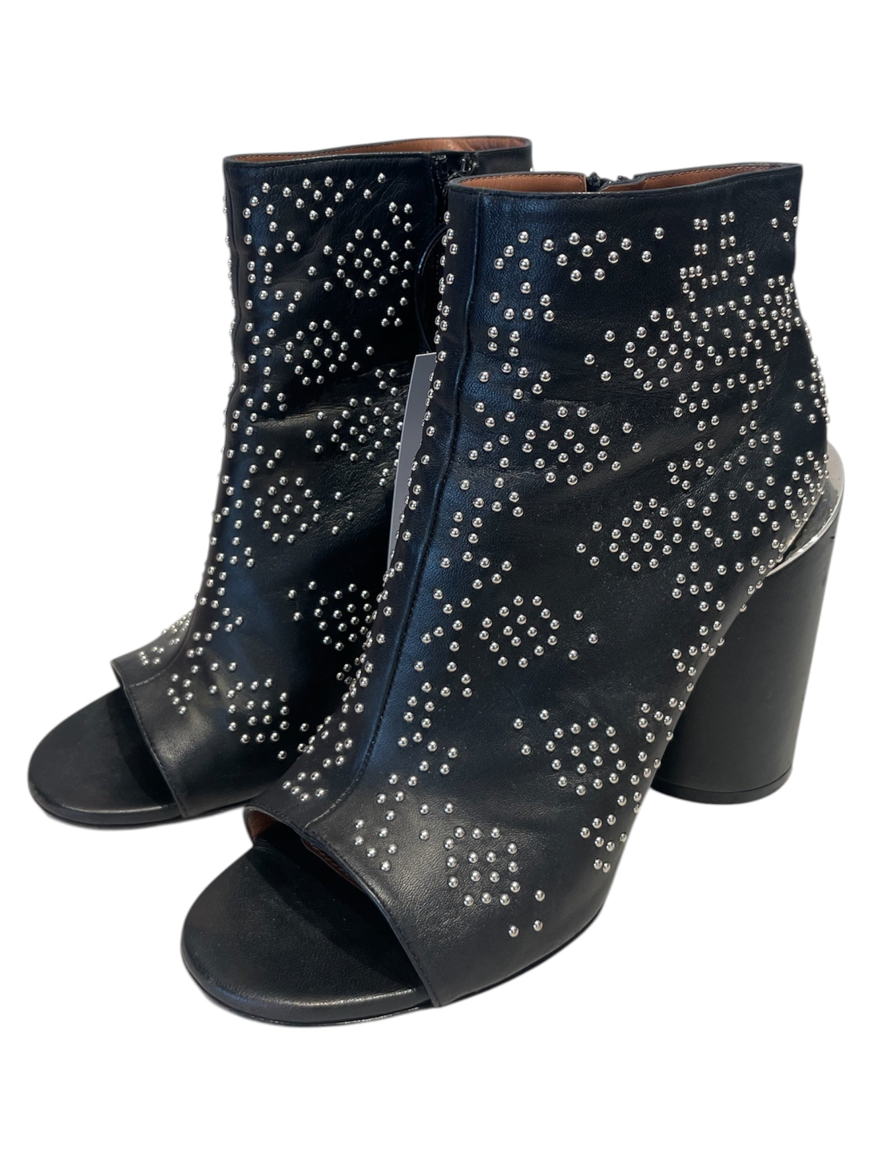 GIVENCHY/Ankle Boots/EU 39/Leather/BLK/Btine Ouv Studded view 1