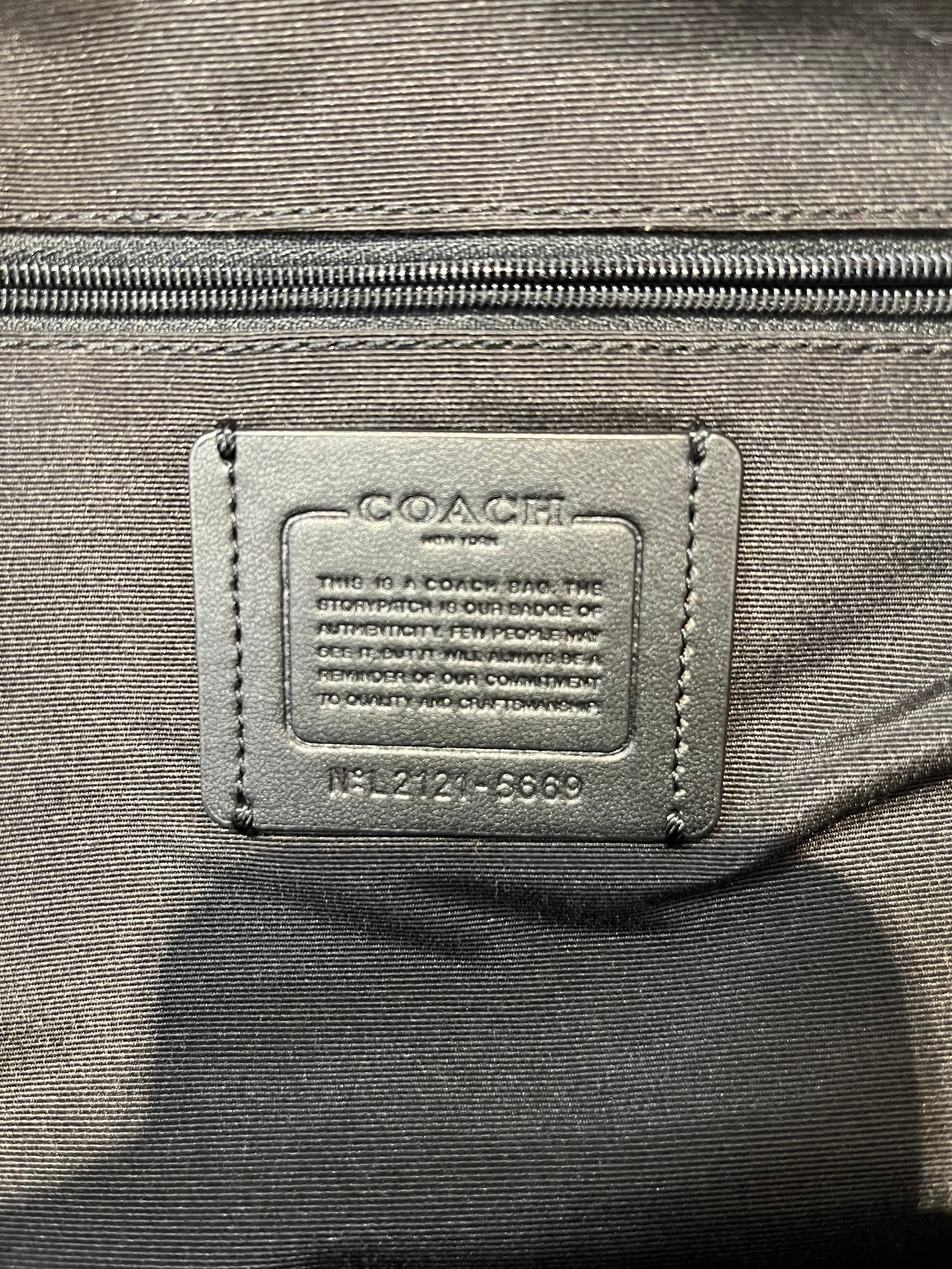 COACH/Backpack/Leather/BLK/5669 court backpack view 3