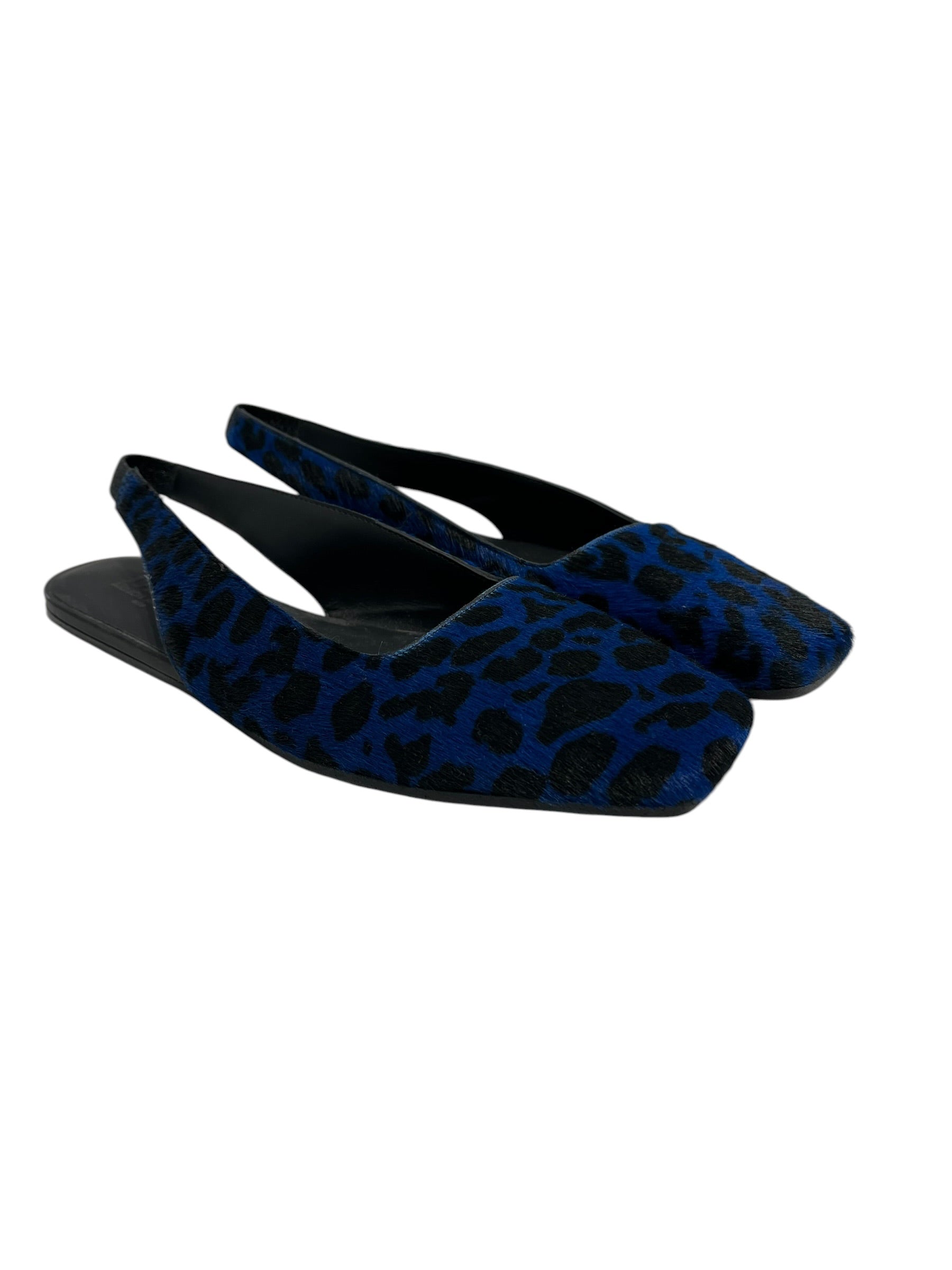 MM6/Flat Shoes/EU 37/Animal Pattern/Fur/BLU/PONY HAIR LEOPARD PRINT FLATS view 1