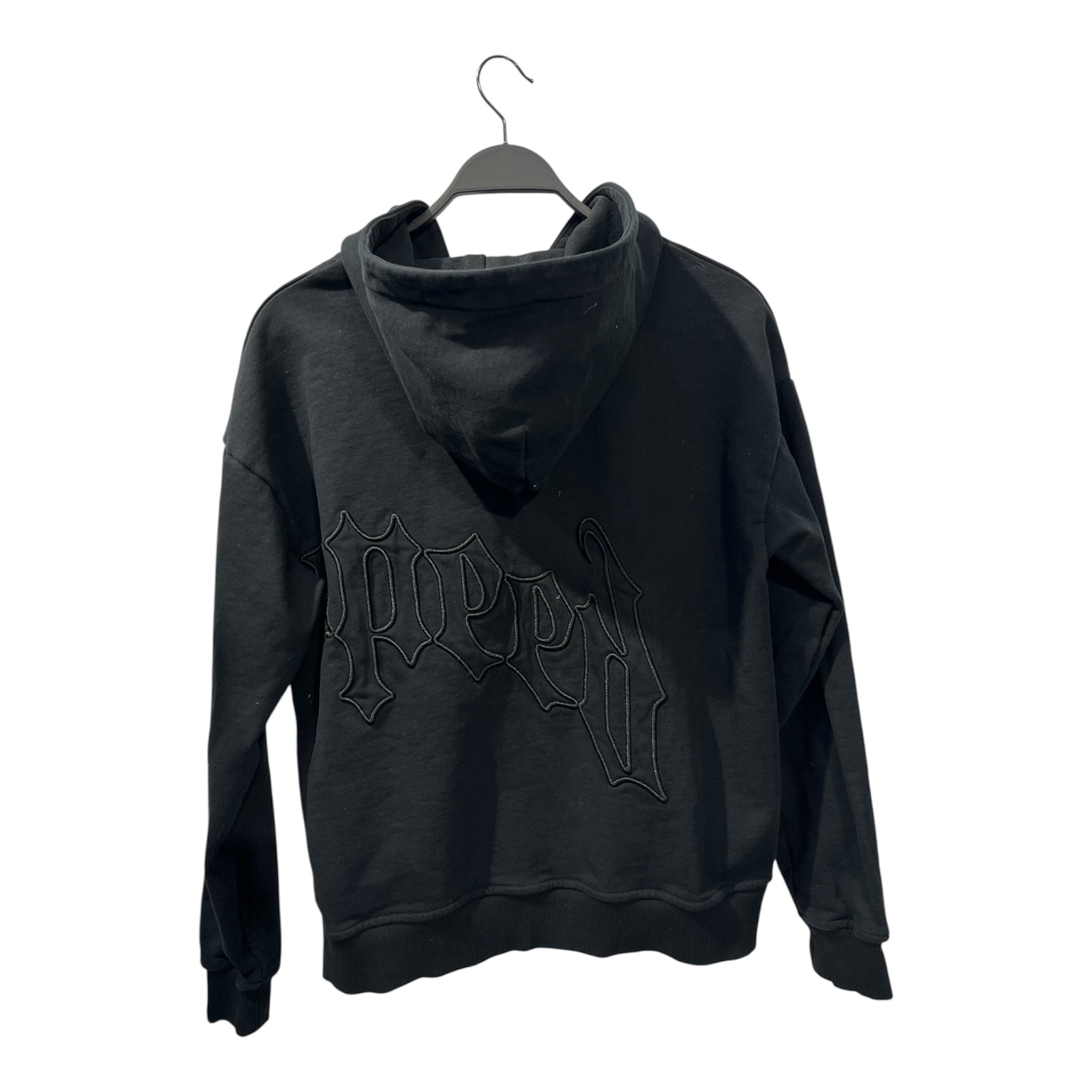 GODSPEED NEW YORK/Zip Up Hoodie/XS/Cotton/BLK/STITCH LOGO BY POCKET BLK view 2
