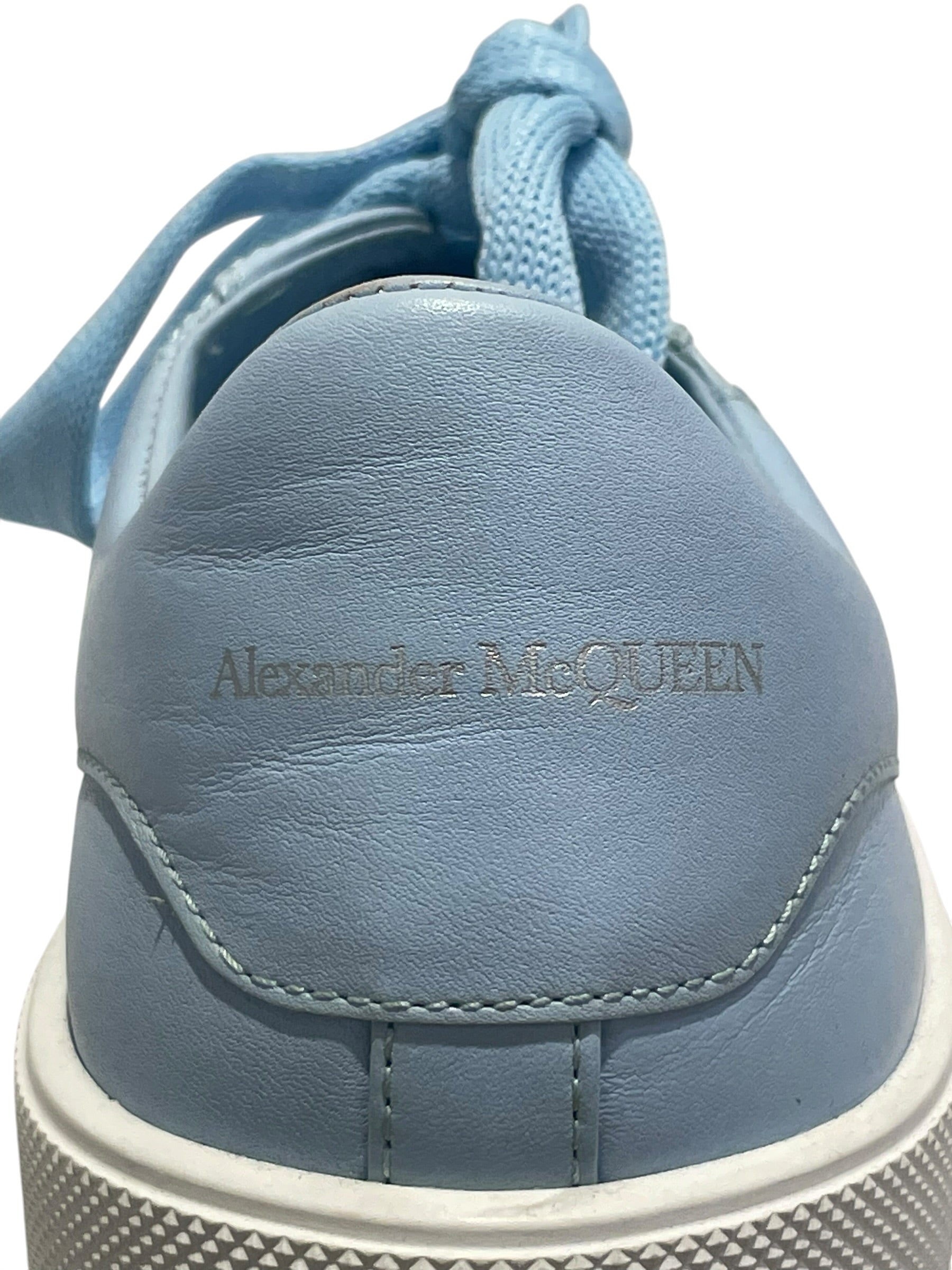 Alexander McQueen/Low-Sneakers/EU 38.5/Leather/BLU/TRAINERS/BABY BLUE view 8
