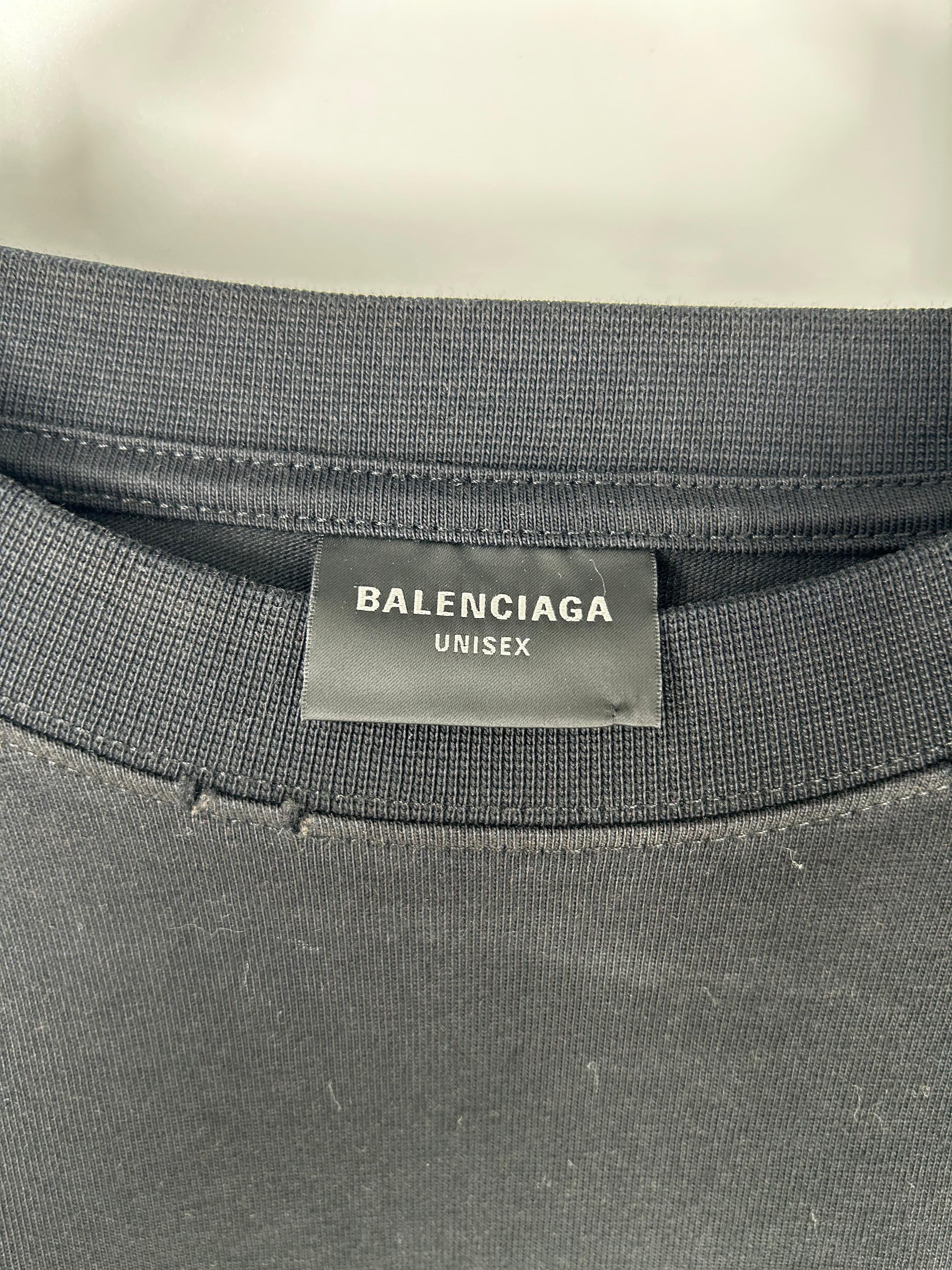 BALENCIAGA/LS T-Shirt/4/Cotton/BLK/JP57 2022 01627 view 3