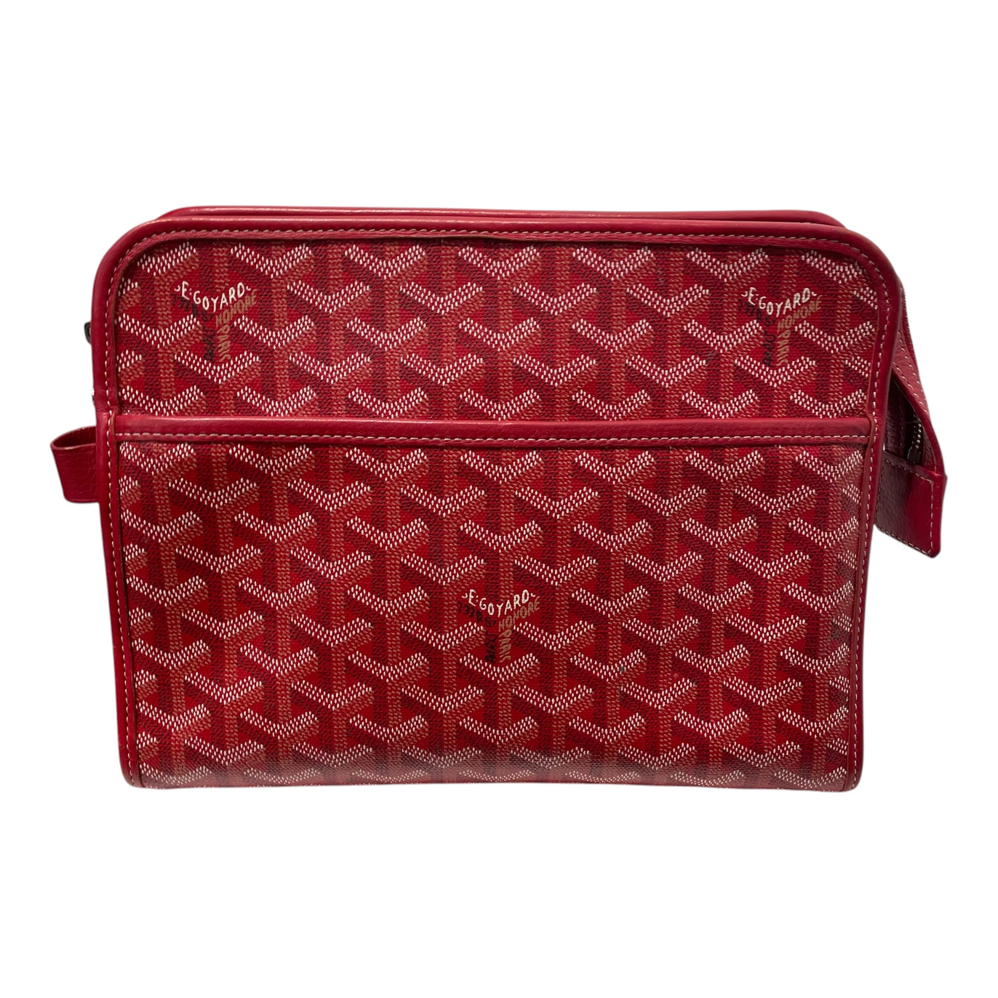 GOYARD/Pouch/All Over Print/Leather/RED/TOILETRY POUCH view 1