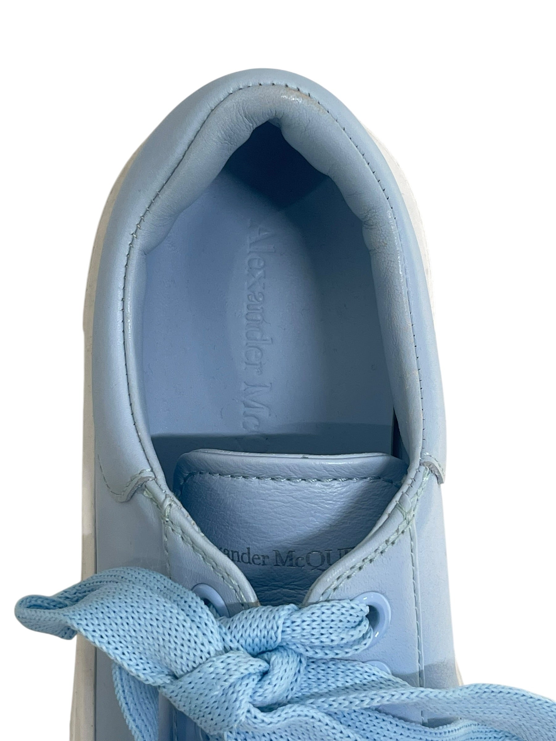 Alexander McQueen/Low-Sneakers/EU 38.5/Leather/BLU/TRAINERS/BABY BLUE view 9