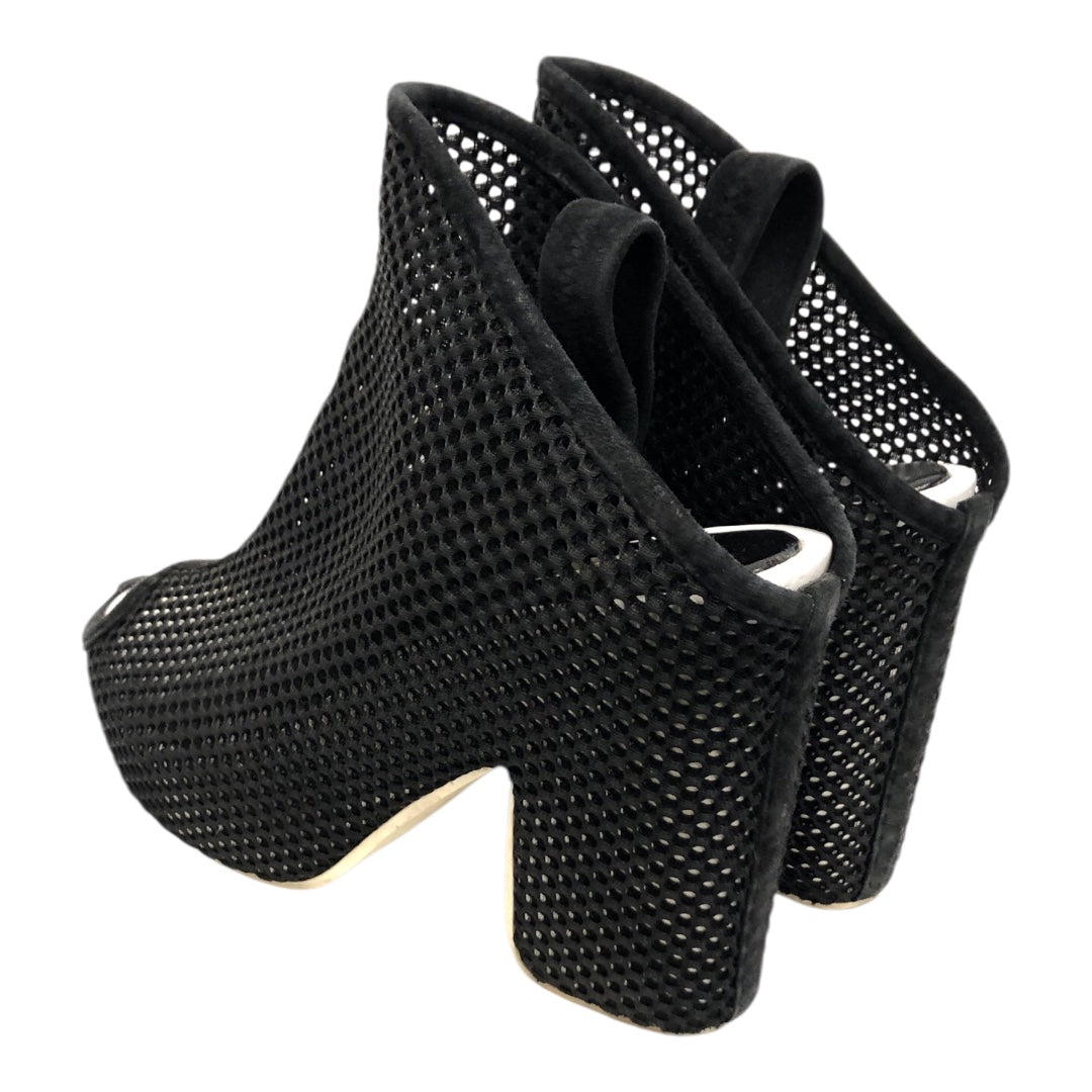 BALENCIAGA/Heels/US 8/Cotton/BLK/Mesh Heels view 2