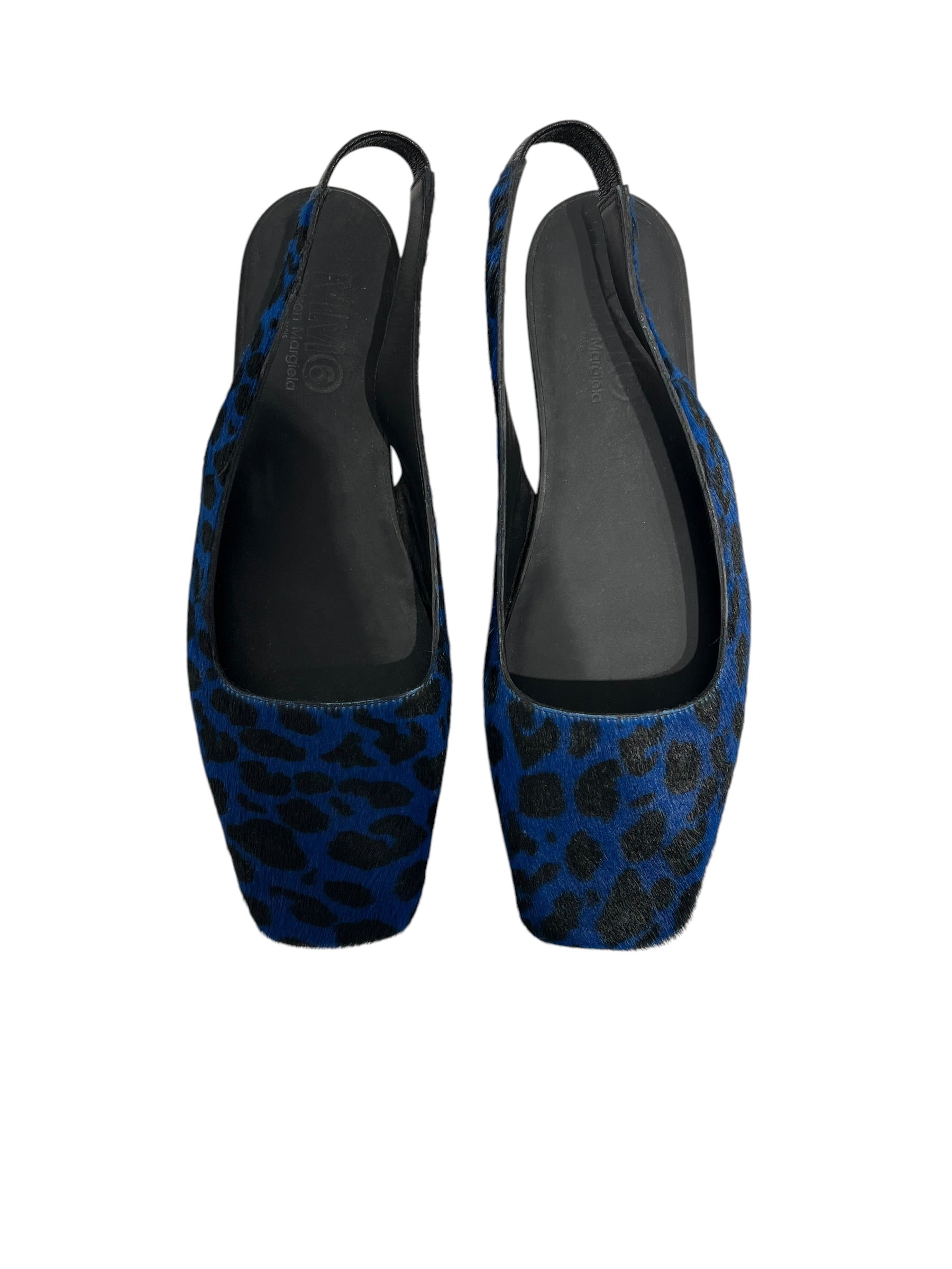 MM6/Flat Shoes/EU 37/Animal Pattern/Fur/BLU/PONY HAIR LEOPARD PRINT FLATS view 4