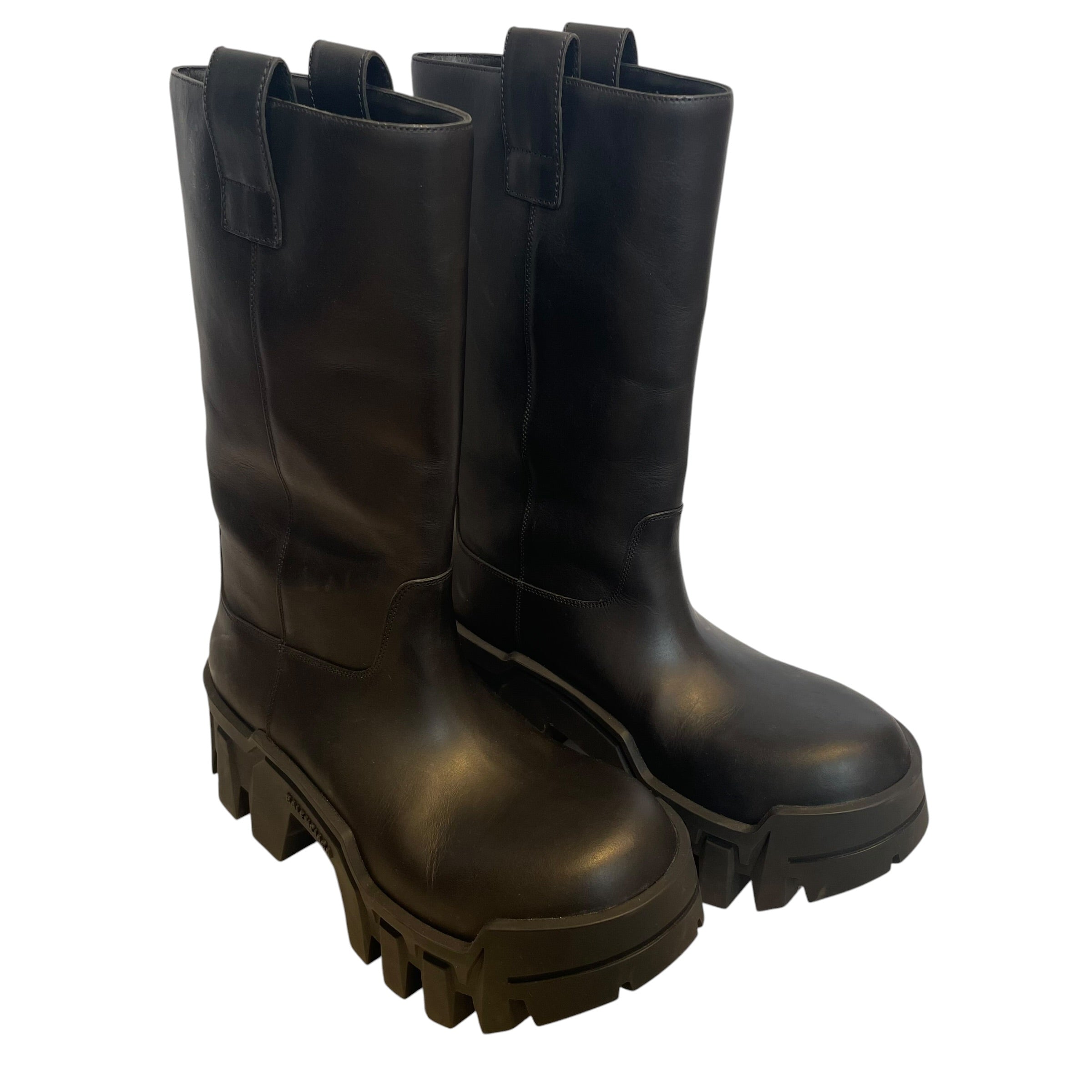 BALENCIAGA/Pull-On Boots/EU 40/Leather/BLK/BULLDOZER BOOTS view 1