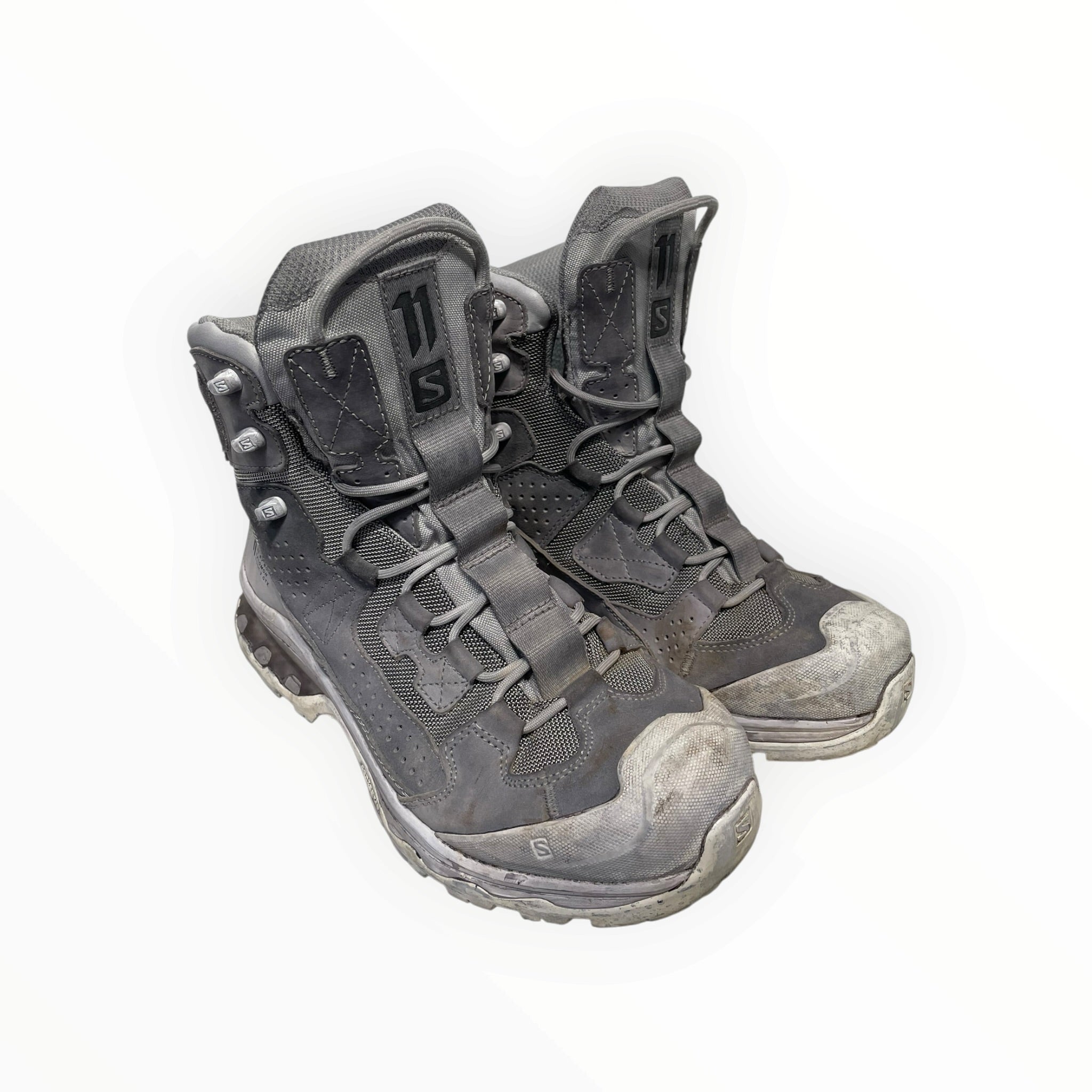11 By Boris Bidjan Saberi/Hi-Sneakers/US 10/Suede/GRY/Salomon Collab view 1