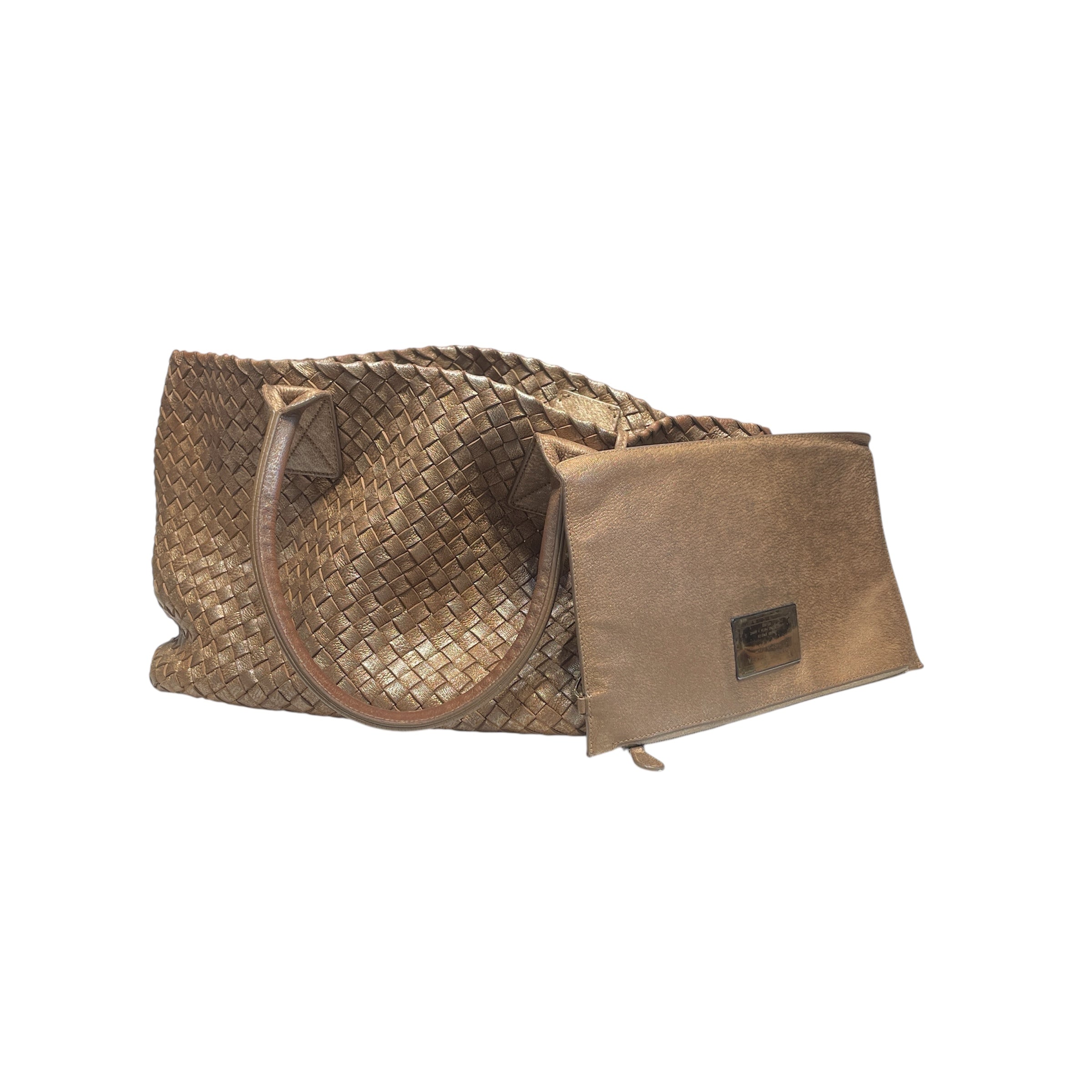 BOTTEGA VENETA/Tote Bag/Leather/GLD/ view 3