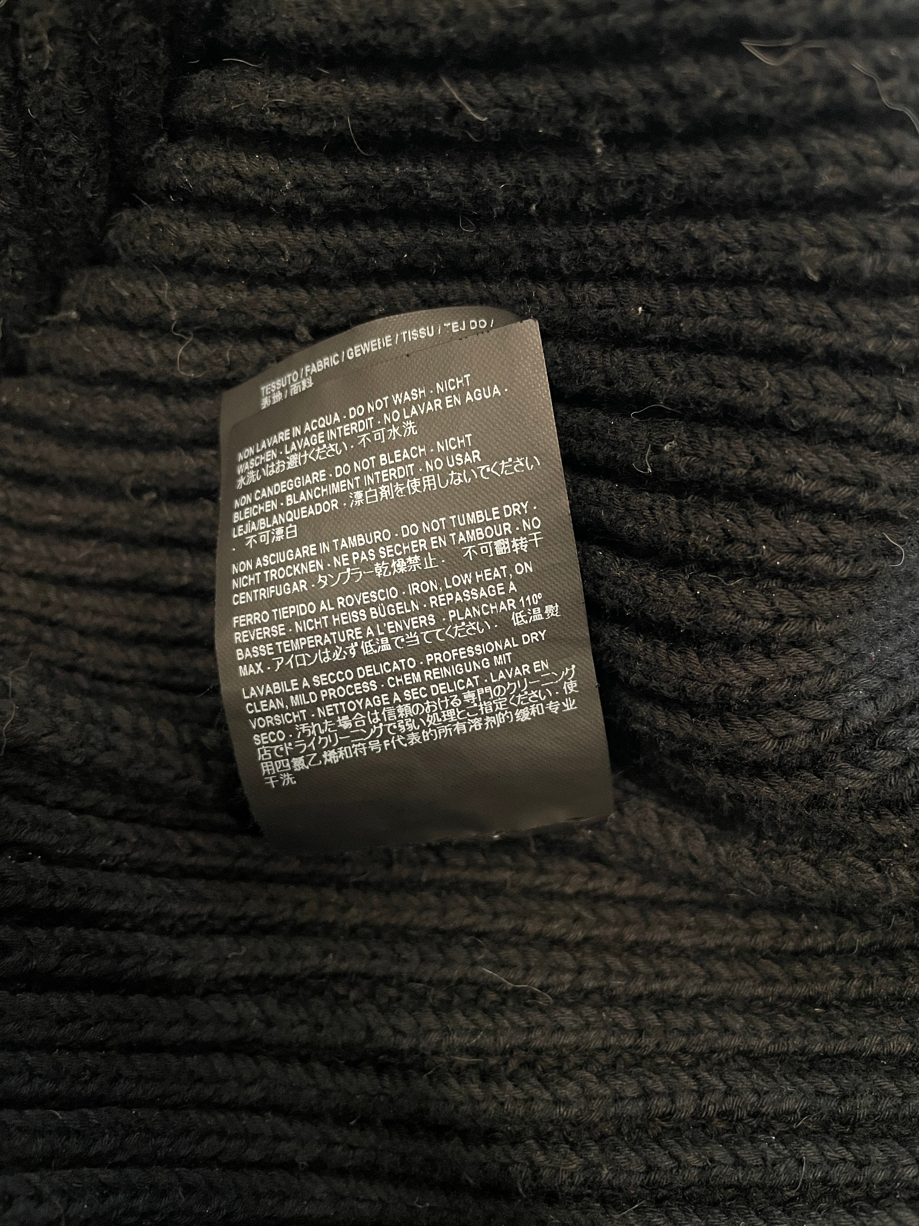 BALENCIAGA/Heavy Sweater/38/Cotton/BLK/HEAVY V NECK RIBBED view 6