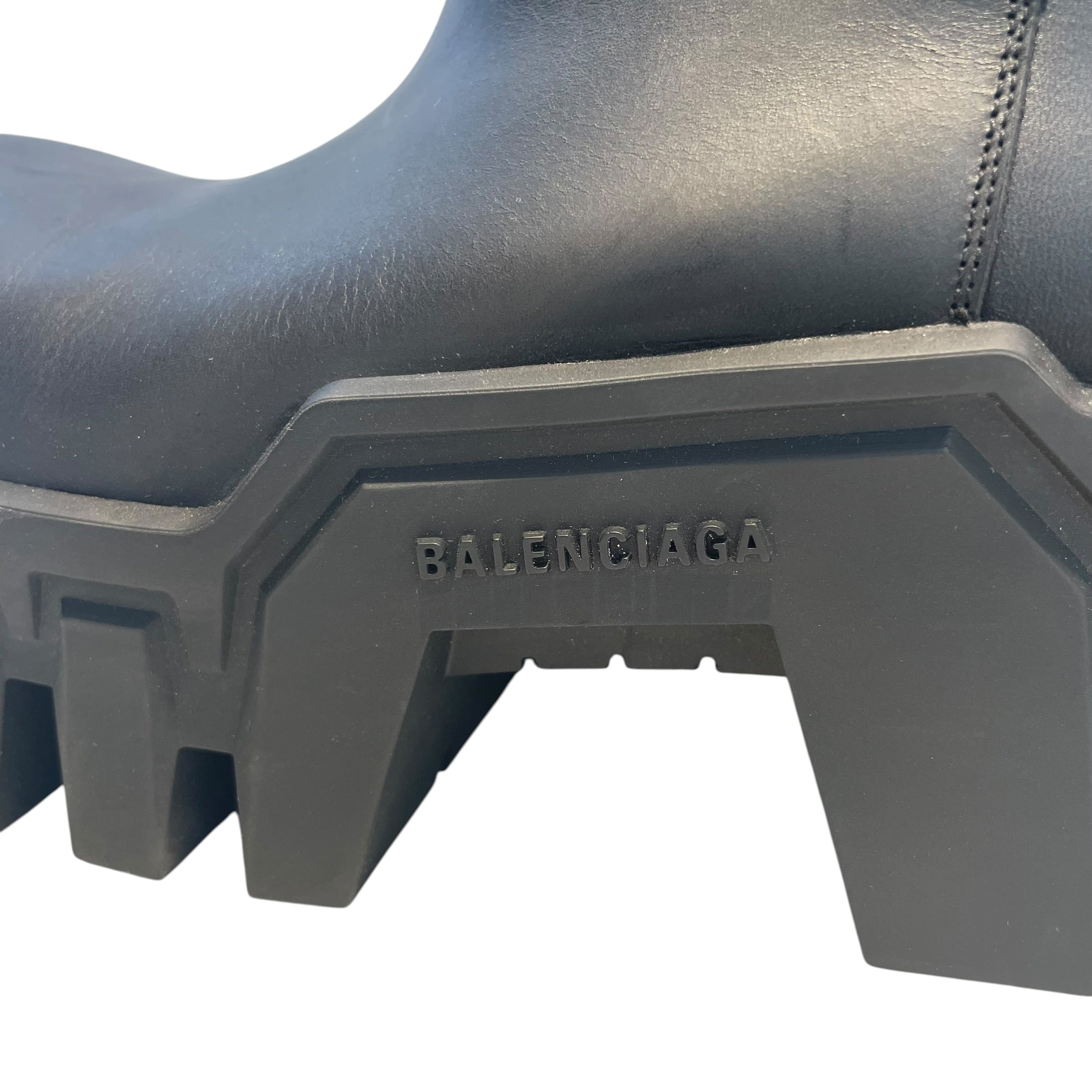 BALENCIAGA/Pull-On Boots/EU 40/Leather/BLK/BULLDOZER BOOTS view 4