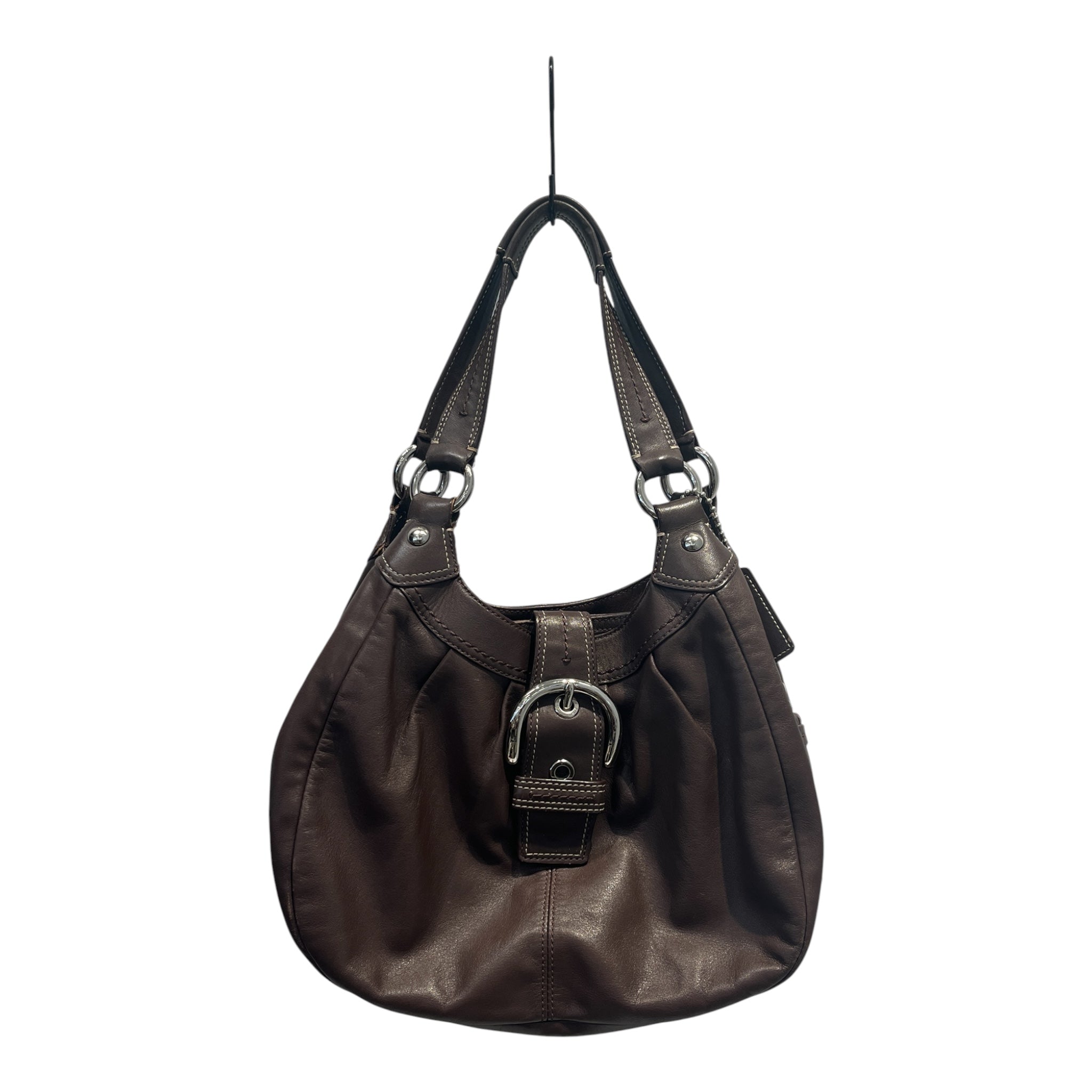 COACH/Hand Bag/Leather/BRW/hobo view 1