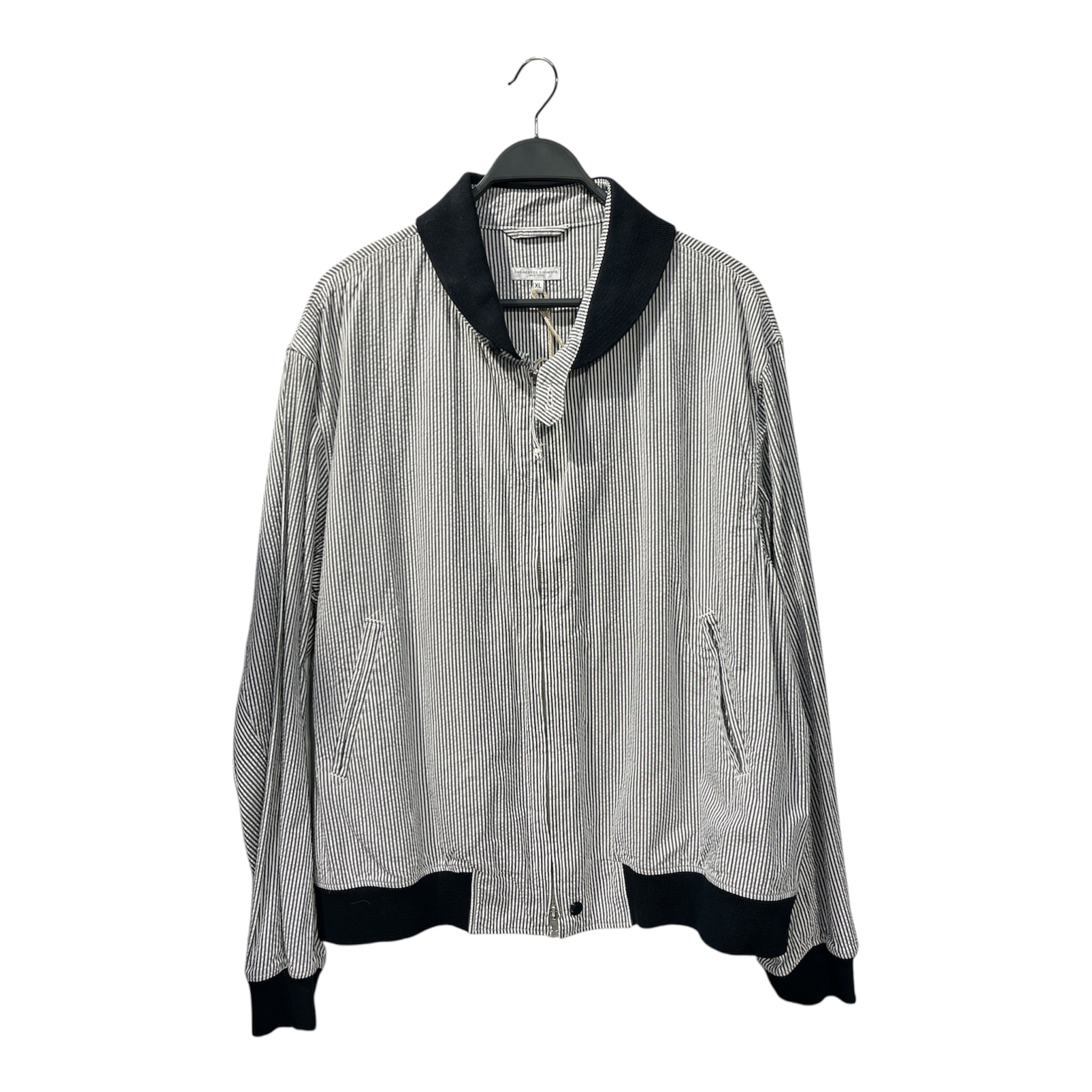 Engineered Garments/Jacket/XL/Cotton/WHT/Stripe/NVY COLLAR STRIPES view 1