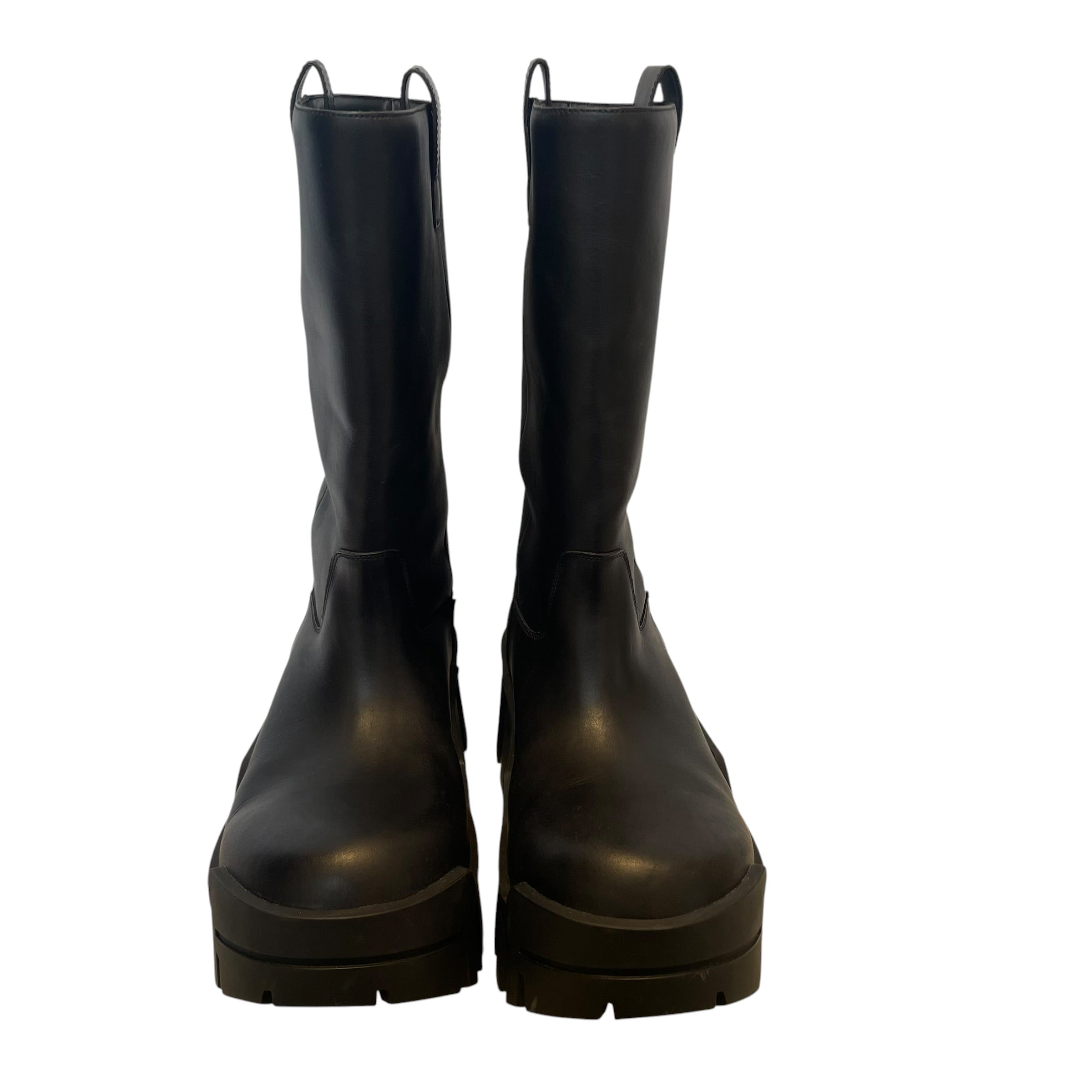 BALENCIAGA/Pull-On Boots/EU 40/Leather/BLK/BULLDOZER BOOTS view 3