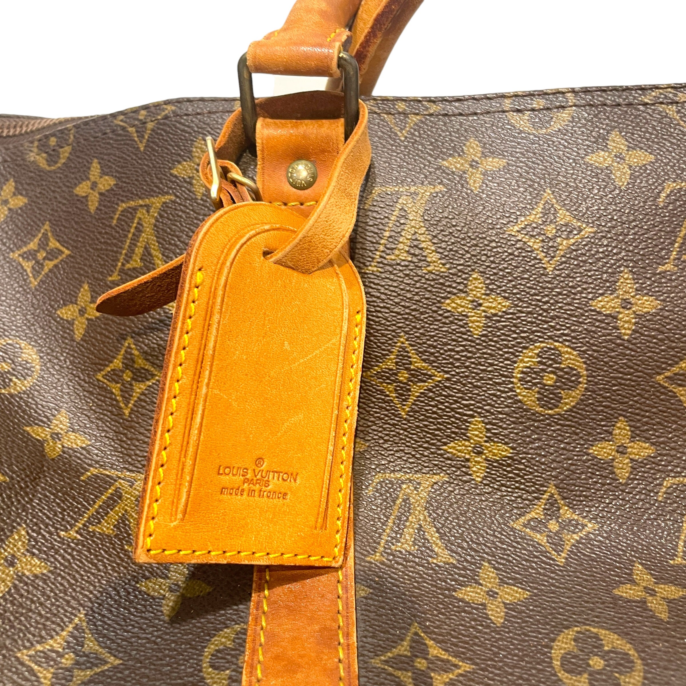 LOUIS VUITTON/Luggage/Monogram/Leather/BRW/Keepall Duffle Bag 50 view 4