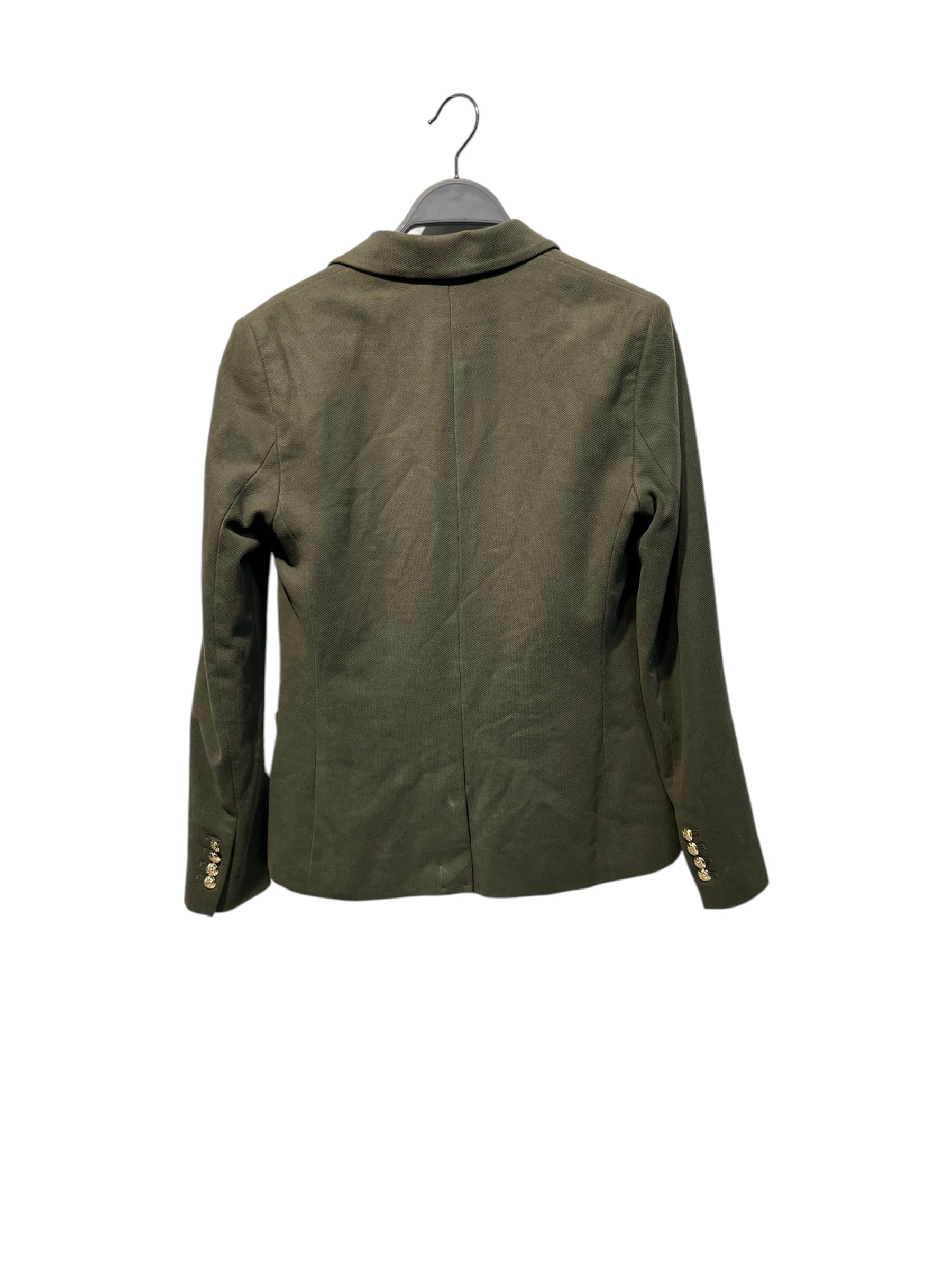 LAUREN RALPH LAUREN/Tailored Jkt/S/Monogram/Cotton/GRN/ view 2